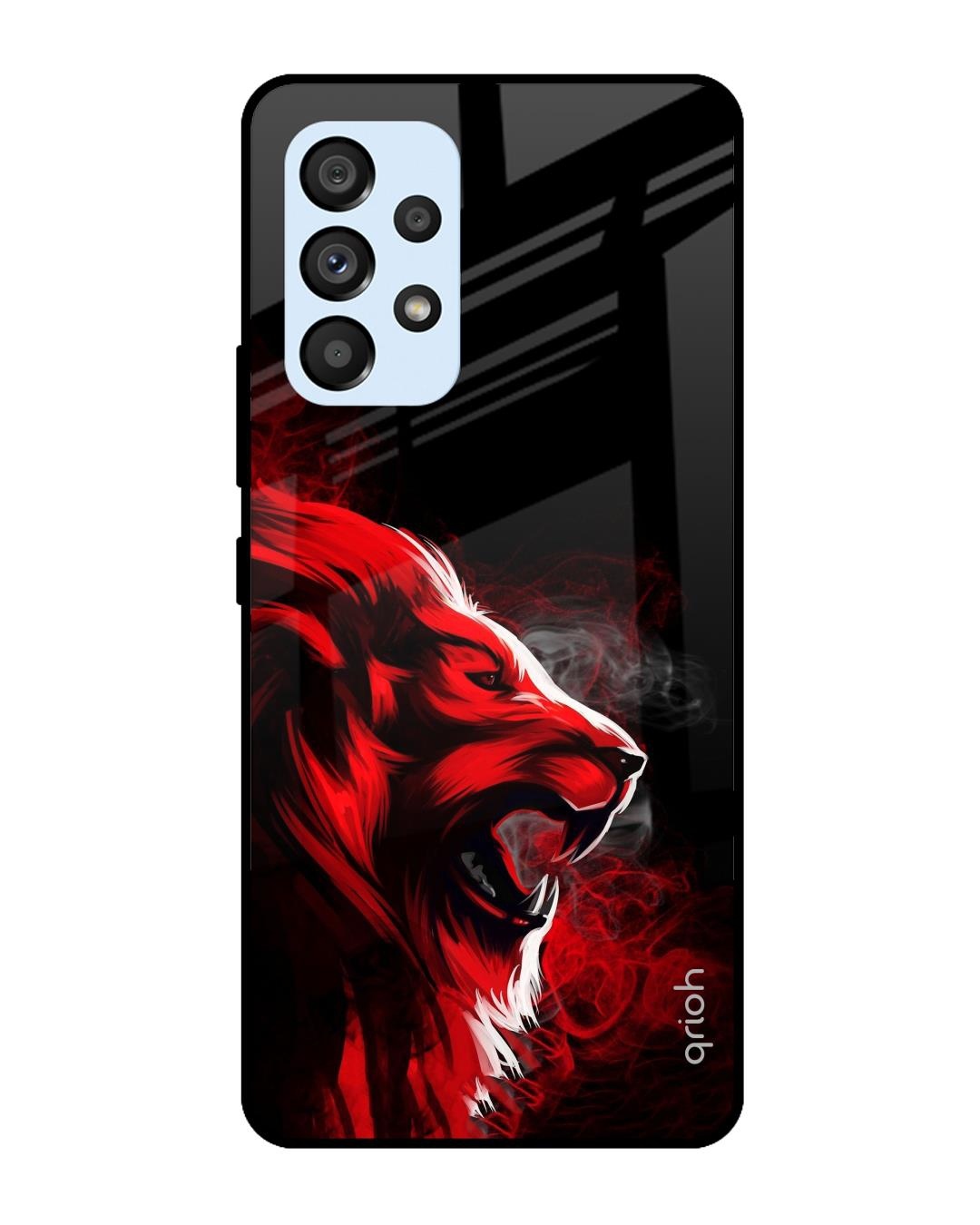 Shop Angry Printed Premium Glass Cover For  A53 5G(Impact Resistant, Matte Finish)-Front