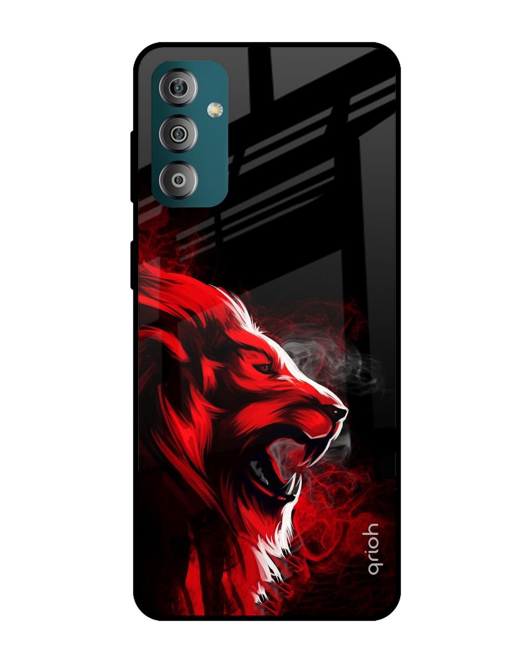 Shop Angry Printed Premium Glass Cover For  F23 5G(Impact Resistant, Matte Finish)-Back