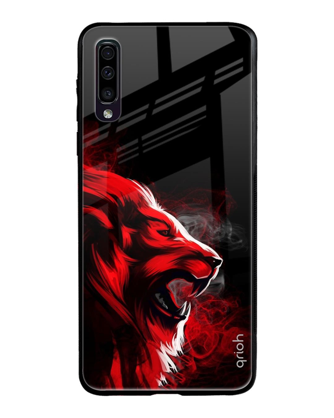 Shop Angry Printed Premium Glass Cover For Samsung Galaxy A70(Impact Resistant, Matte Finish)-Back