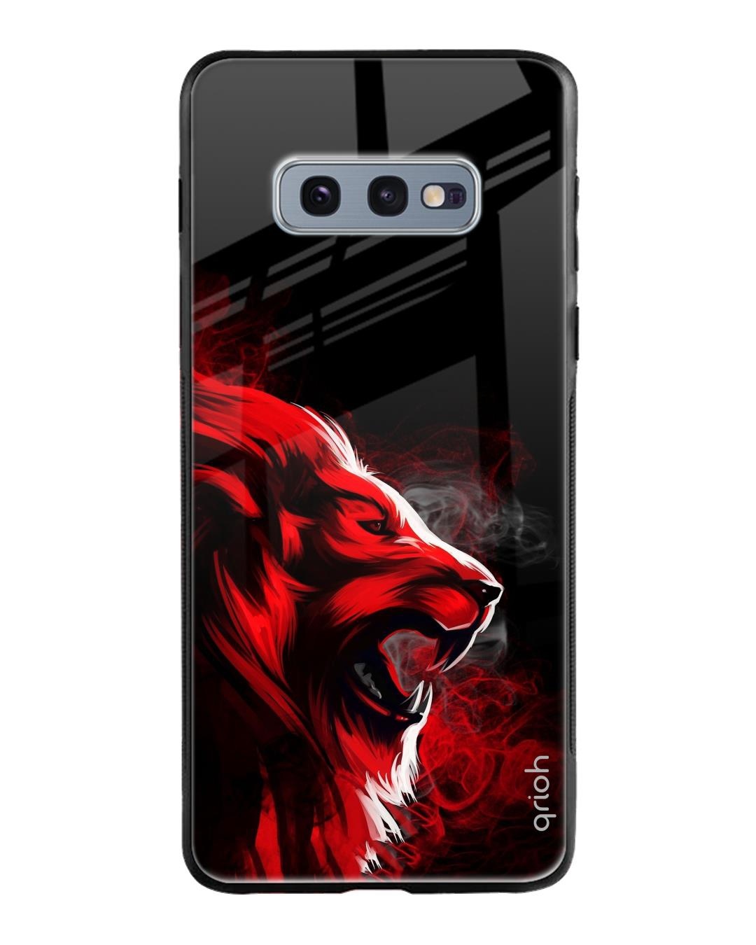 Shop Angry Printed Premium Glass Cover For Samsung Galaxy S10E(Impact Resistant, Matte Finish)-Back
