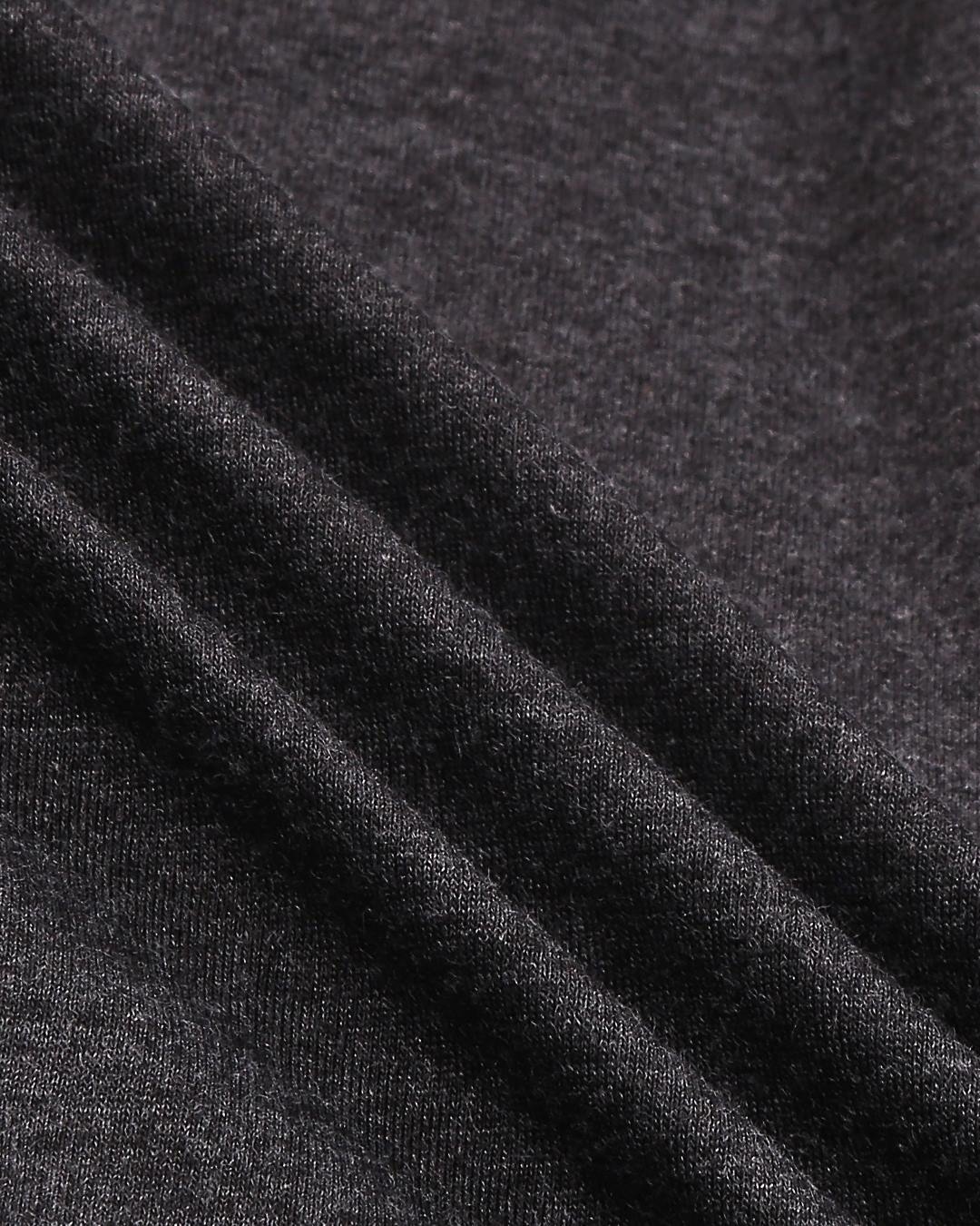 Buy Anthra Melange Contrast Pocket Hoodie T-Shirt for Men grey Online ...