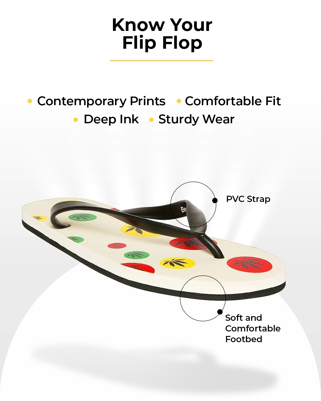Shop Aop Rasta Printed Men's Flip-Flops-Full