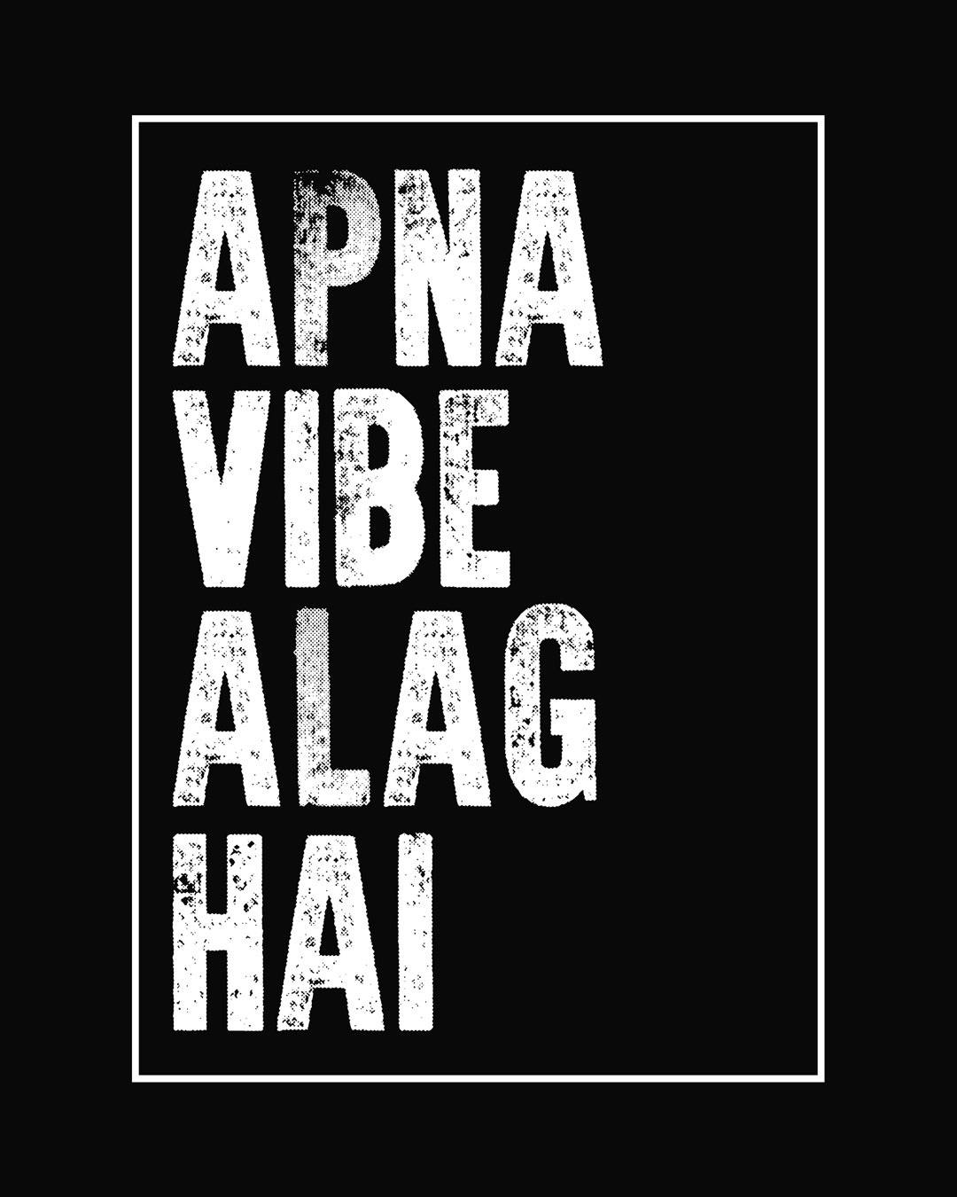 Shop Apna Vibe Alag Hai Boyfriend T-Shirt-Full