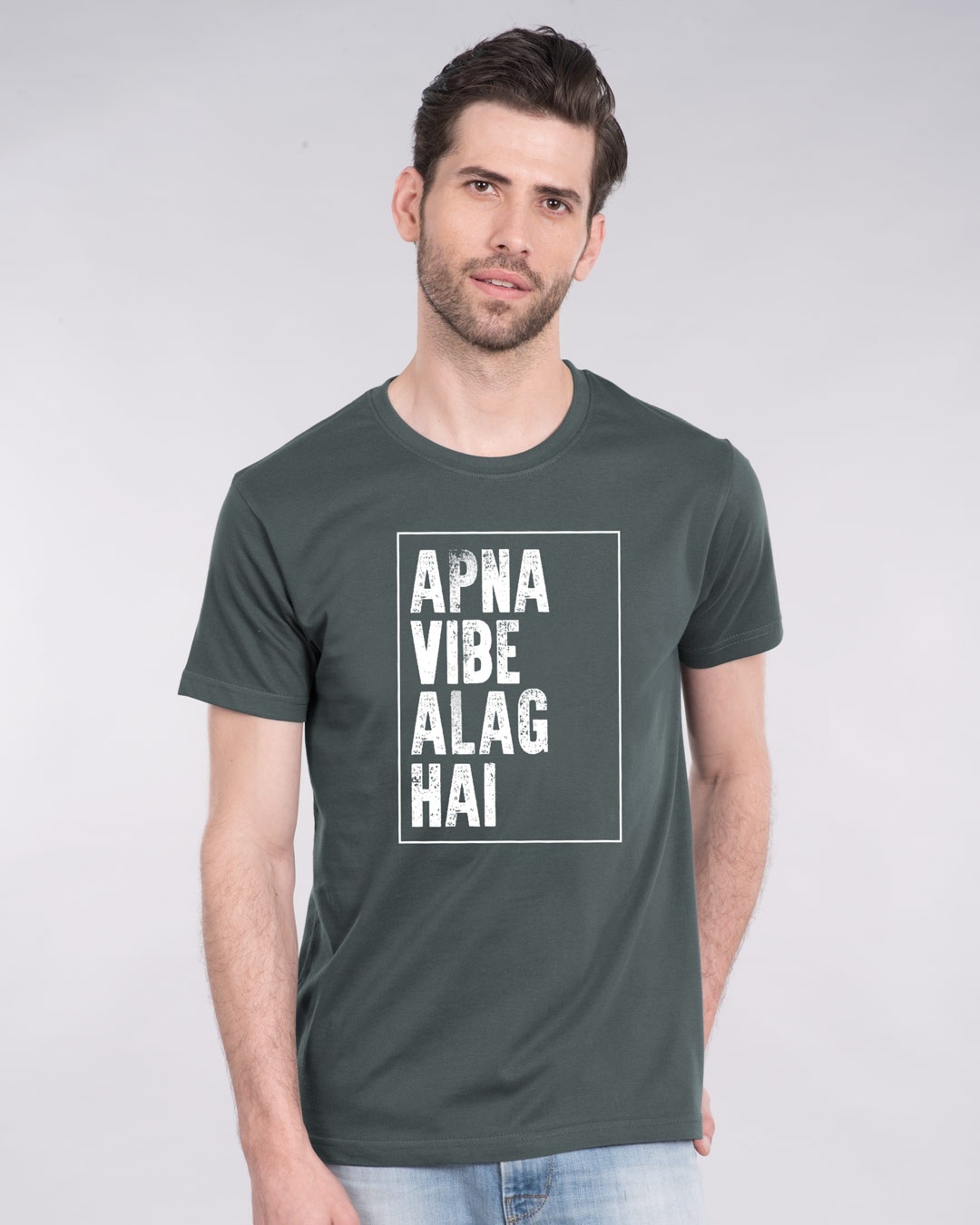 Shop Apna Vibe Alag Hai Half Sleeve T-Shirt-Back