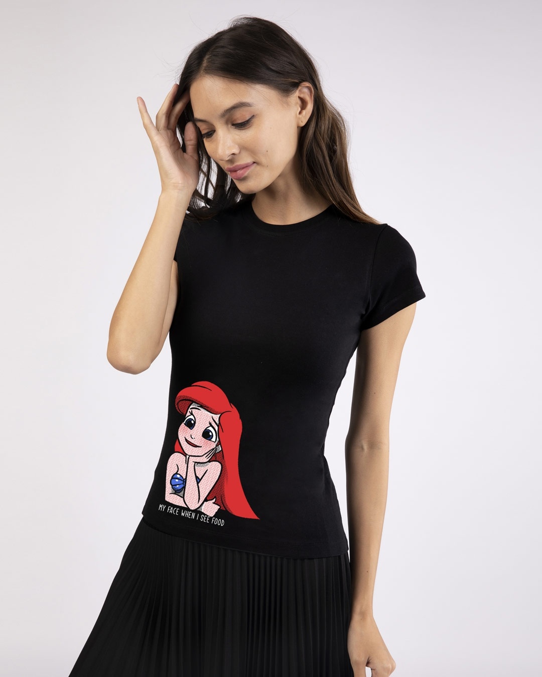 Shop Ariel Saw Food Half Sleeve T-Shirt (DL)-Design