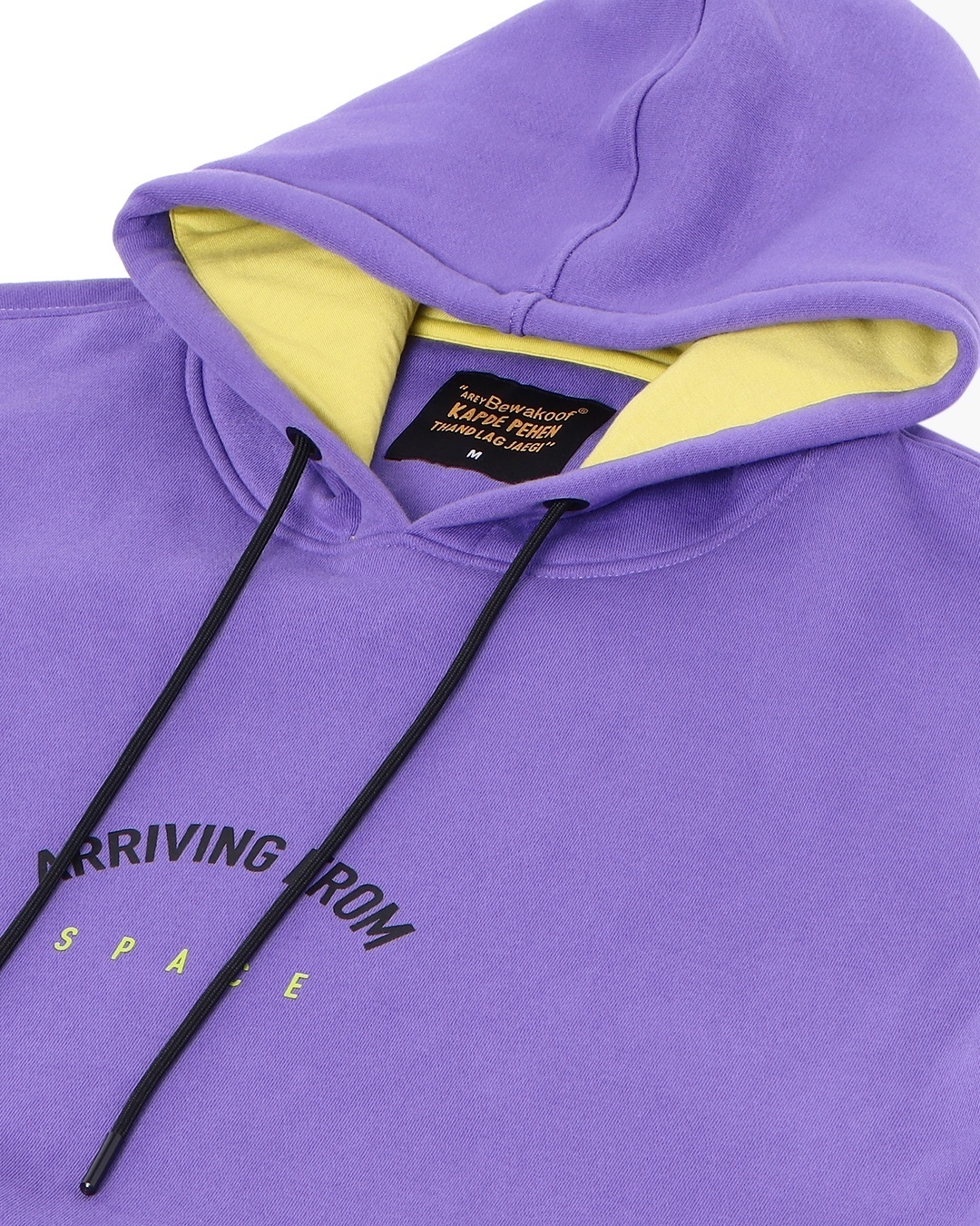 Shop Men's Purple Layered Sleeve Oversized Hoodie