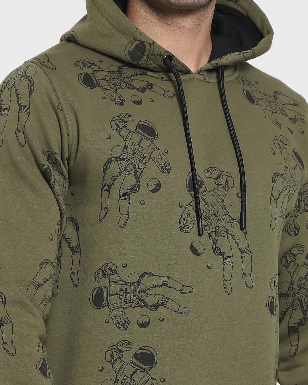Shop Astronaut AOP Hoodie Sweatshirt