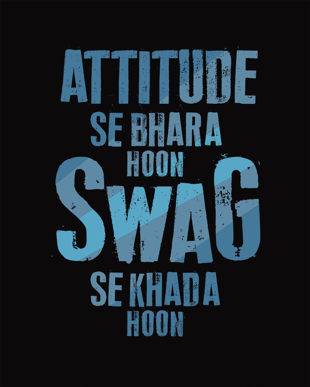 Shop Attitude Aur Swag Fleece Light Sweatshirt-Full