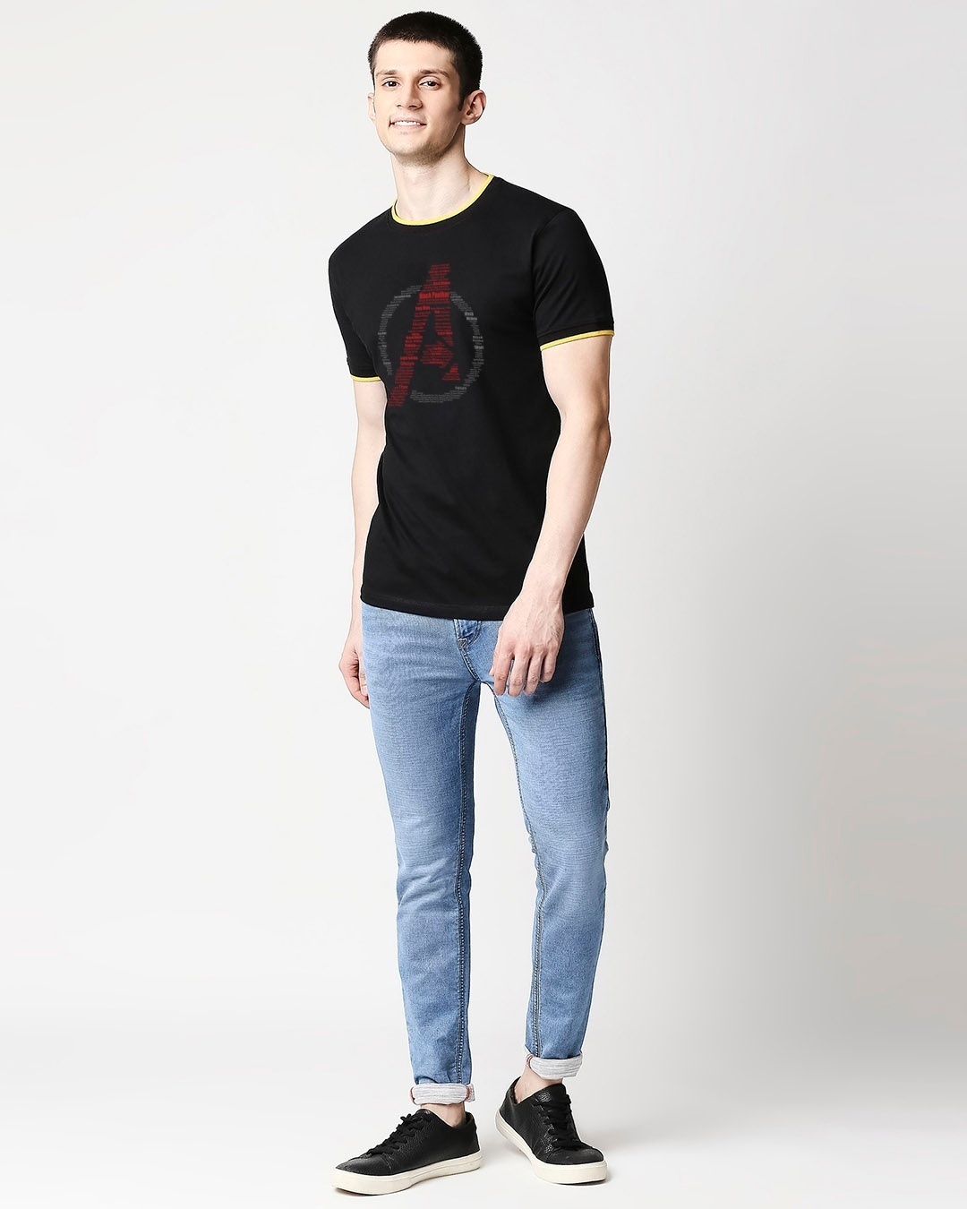 Shop Avengers All Stars (AVL) Round Neck Varsity T-Shirt-Design