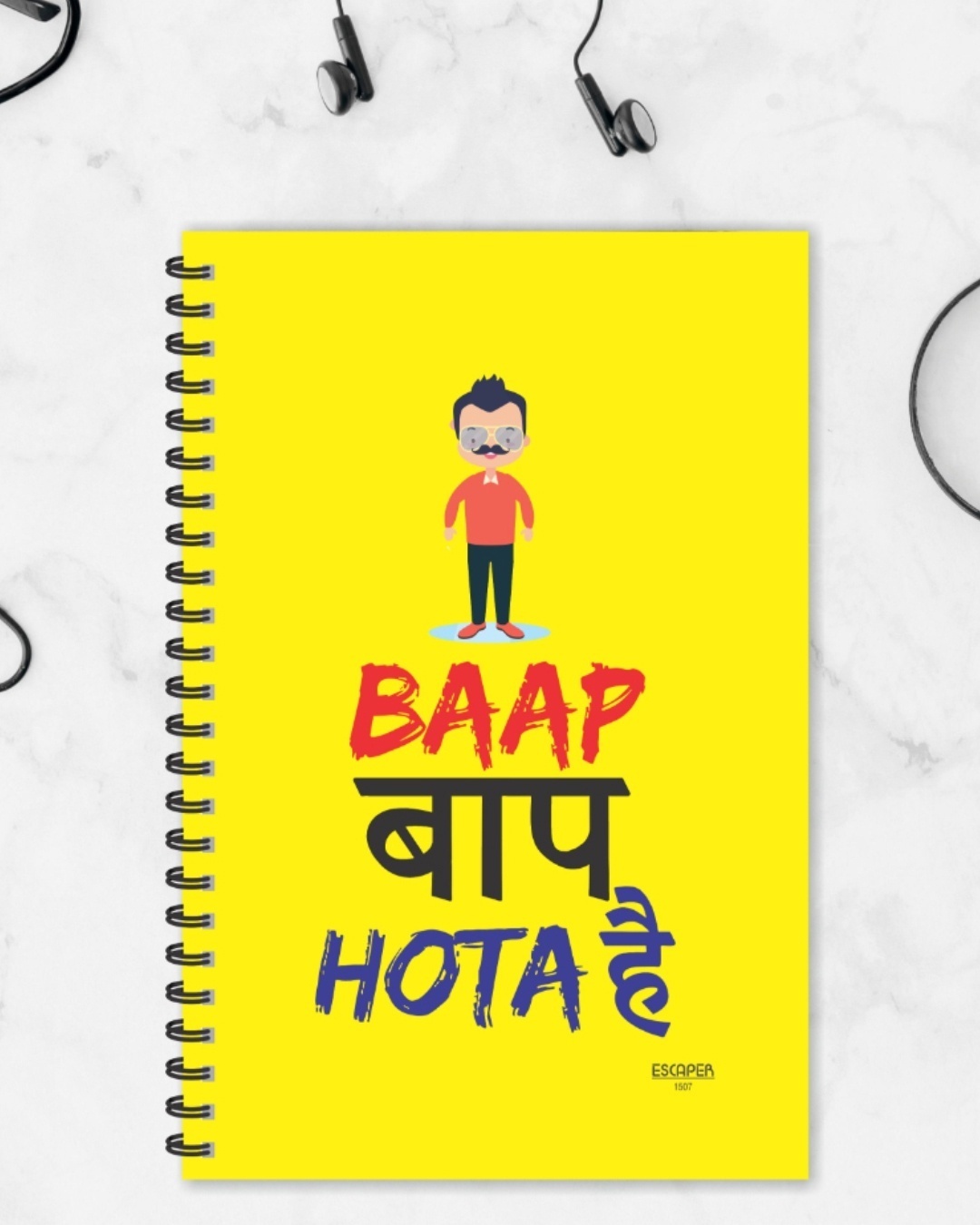 Buy Baap Baap Hota Hai Designer Notebook (Soft Cover, A5 Size, 160 Pages,  Ruled Pages) Online in India at Bewakoof