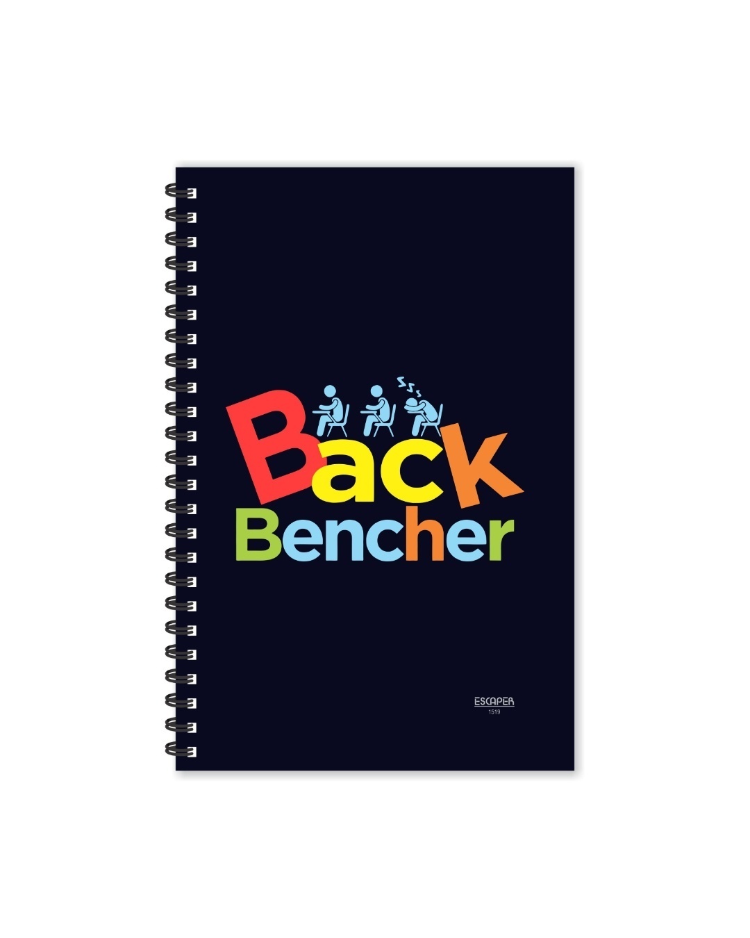 Shop Back Bencher Designer Notebook (Soft Cover, A5 Size, 160 Pages, Ruled Pages)-Back