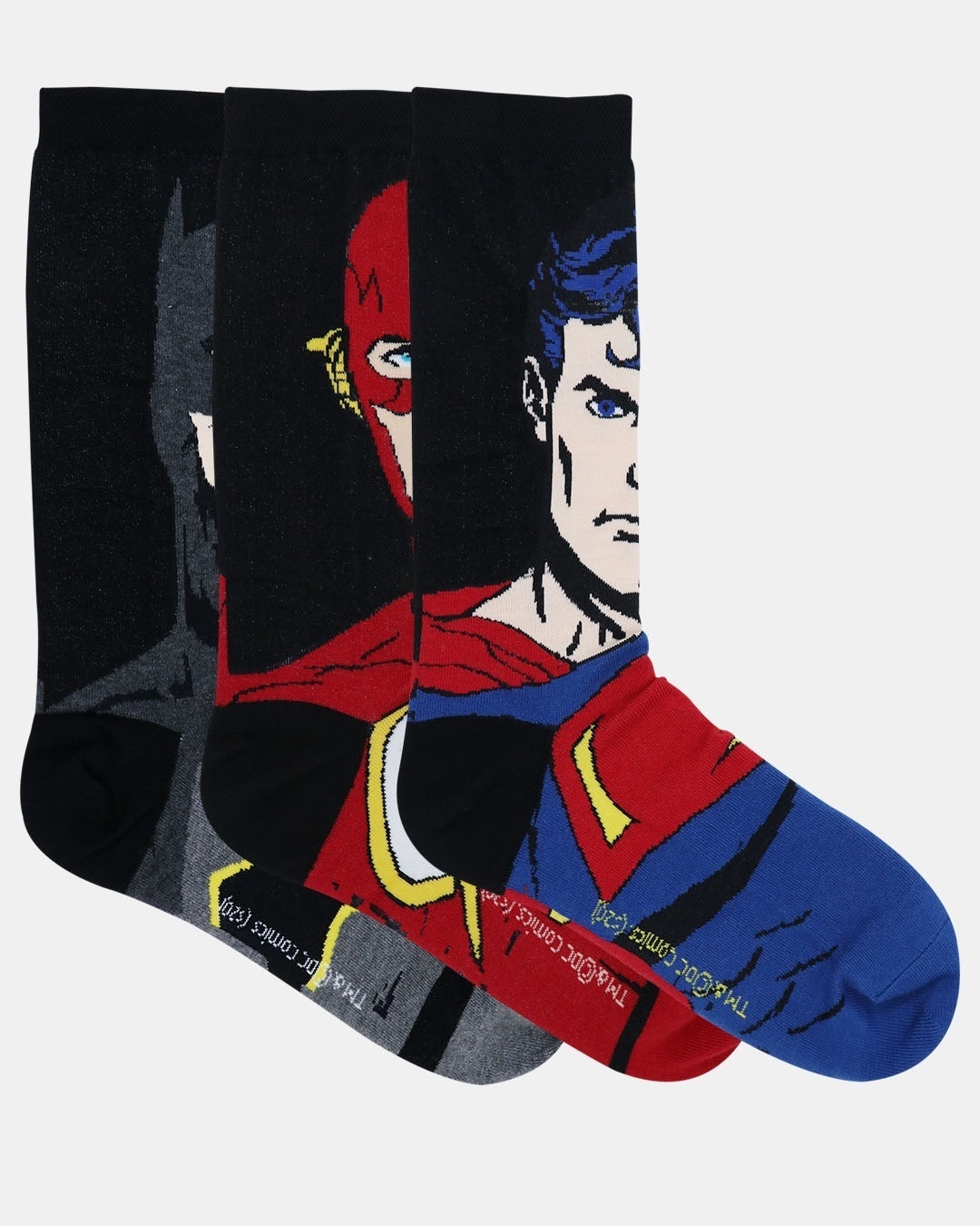 Shop Justice League Men's Character Special Addition Socks Combo (Pack Of 3)-Back