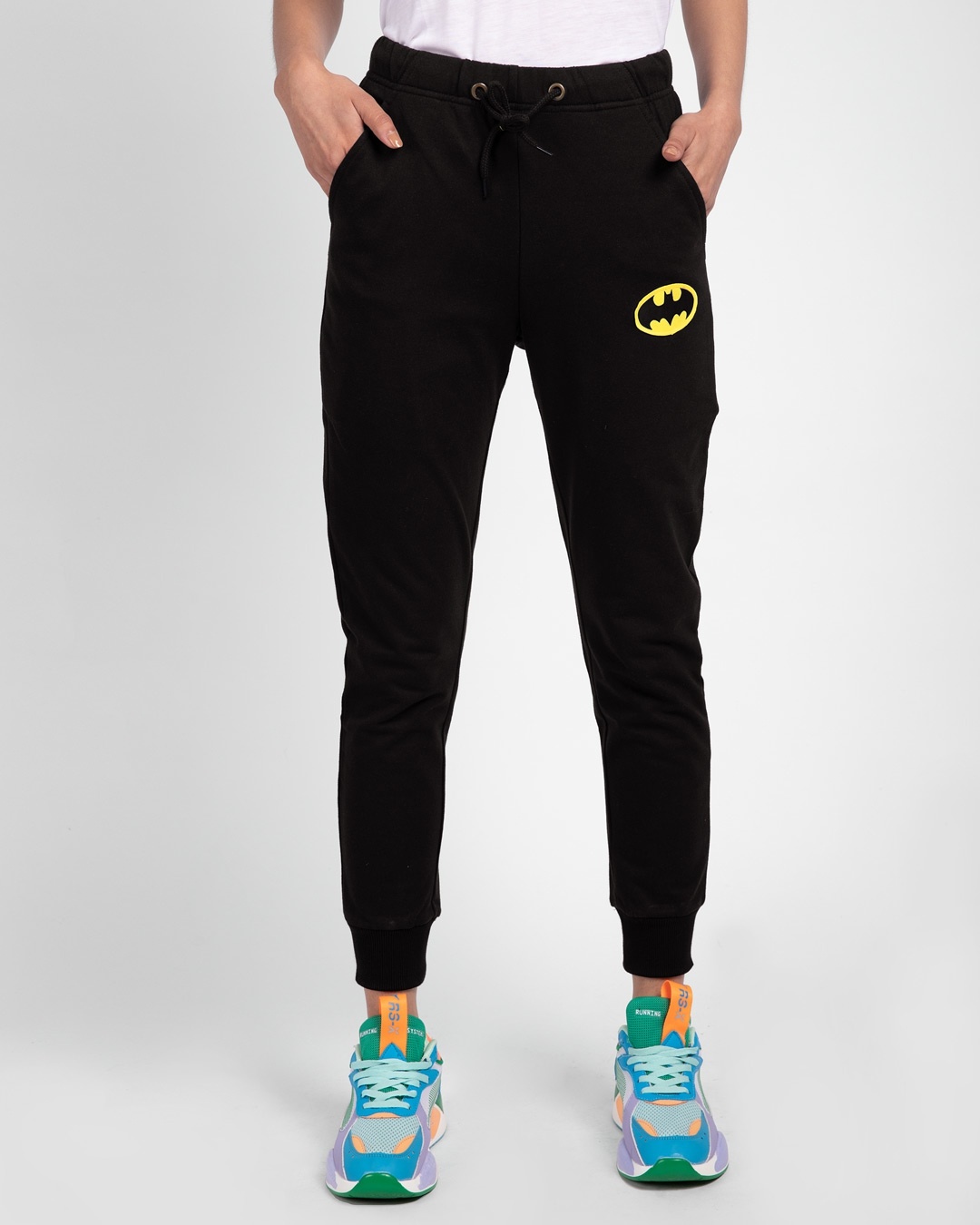 Shop Batman Logo Casual Badge Jogger Pant-Front