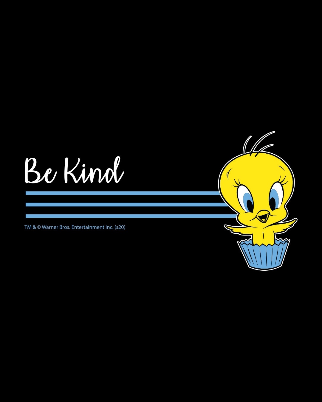 Shop Be Kind Tweety Half sleeve Printed Rib T-shirt(LTL)-Full