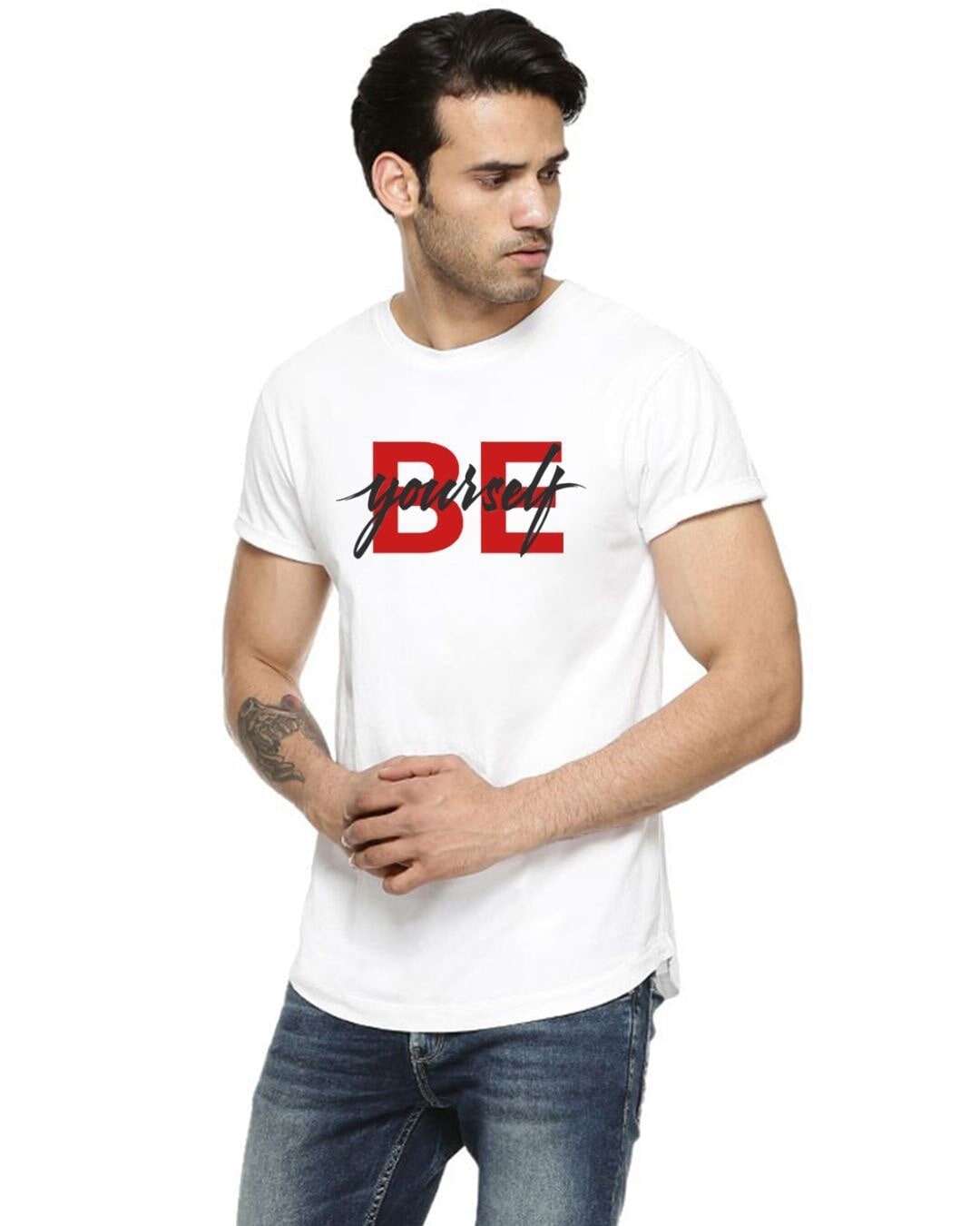 Shop Be Yourself Printed T-shirts for Men's-Design