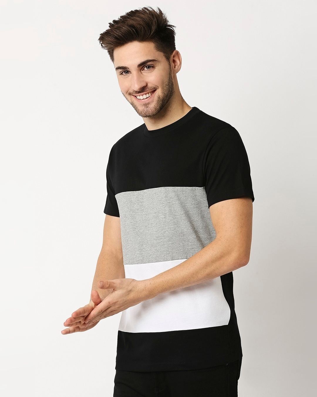 Shop Black Candy Block Half Sleeve T-Shirt-Design