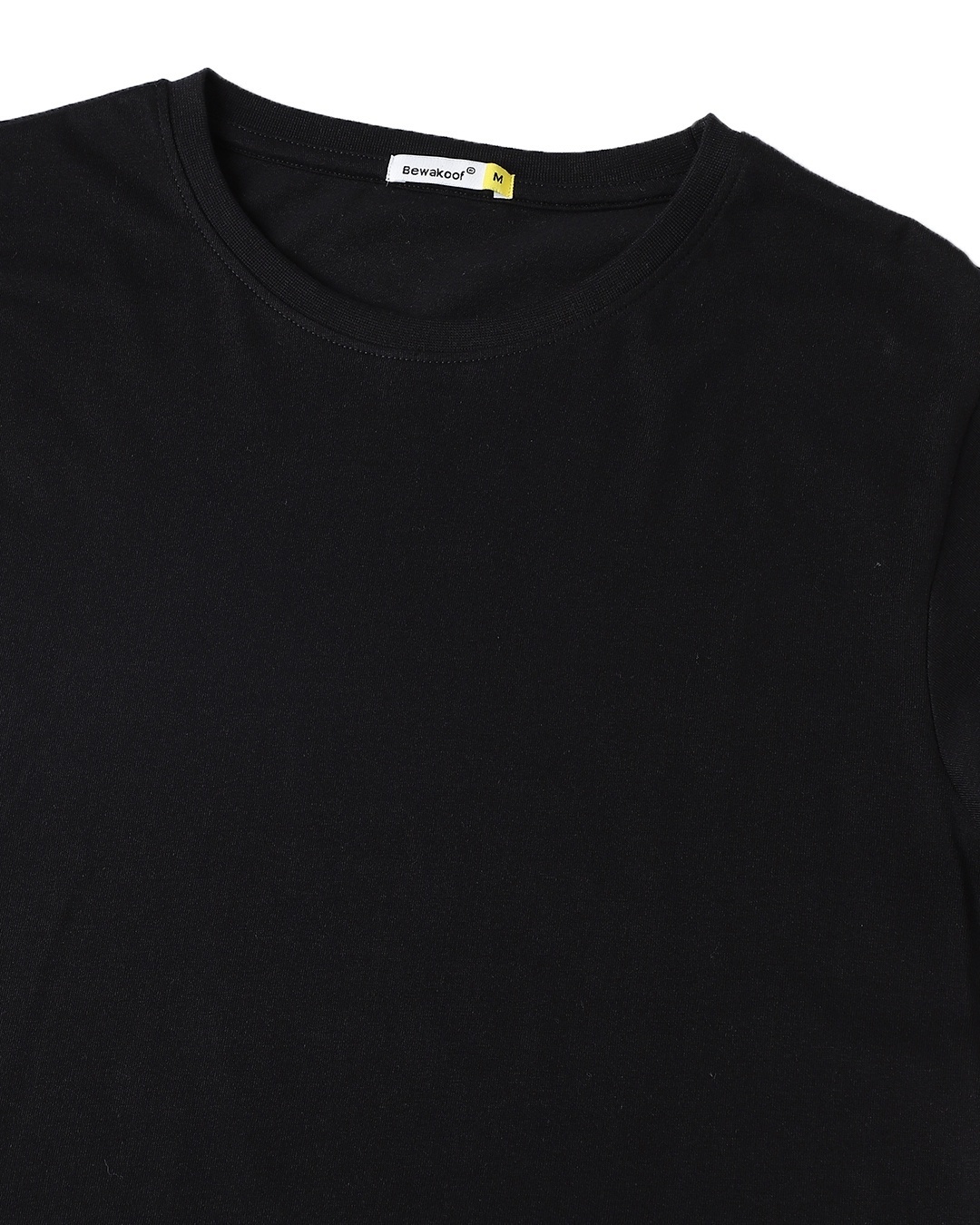 Shop Black Half Sleeve Apple Cut T-Shirt
