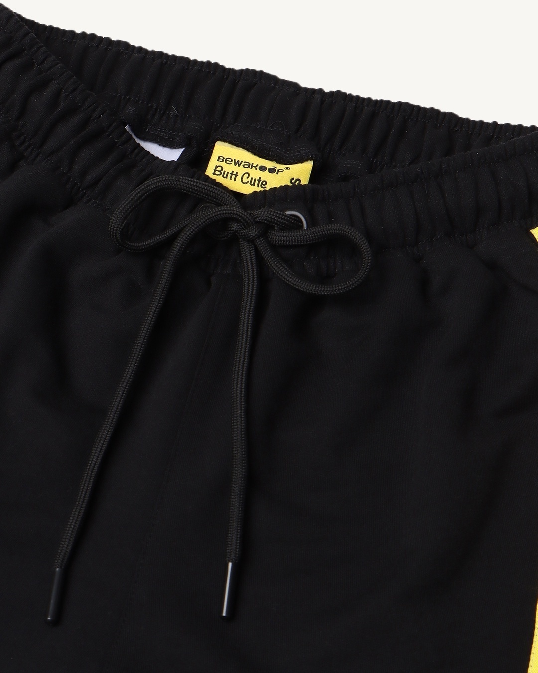 Shop Women's Black Friends Typography High Waist Shorts