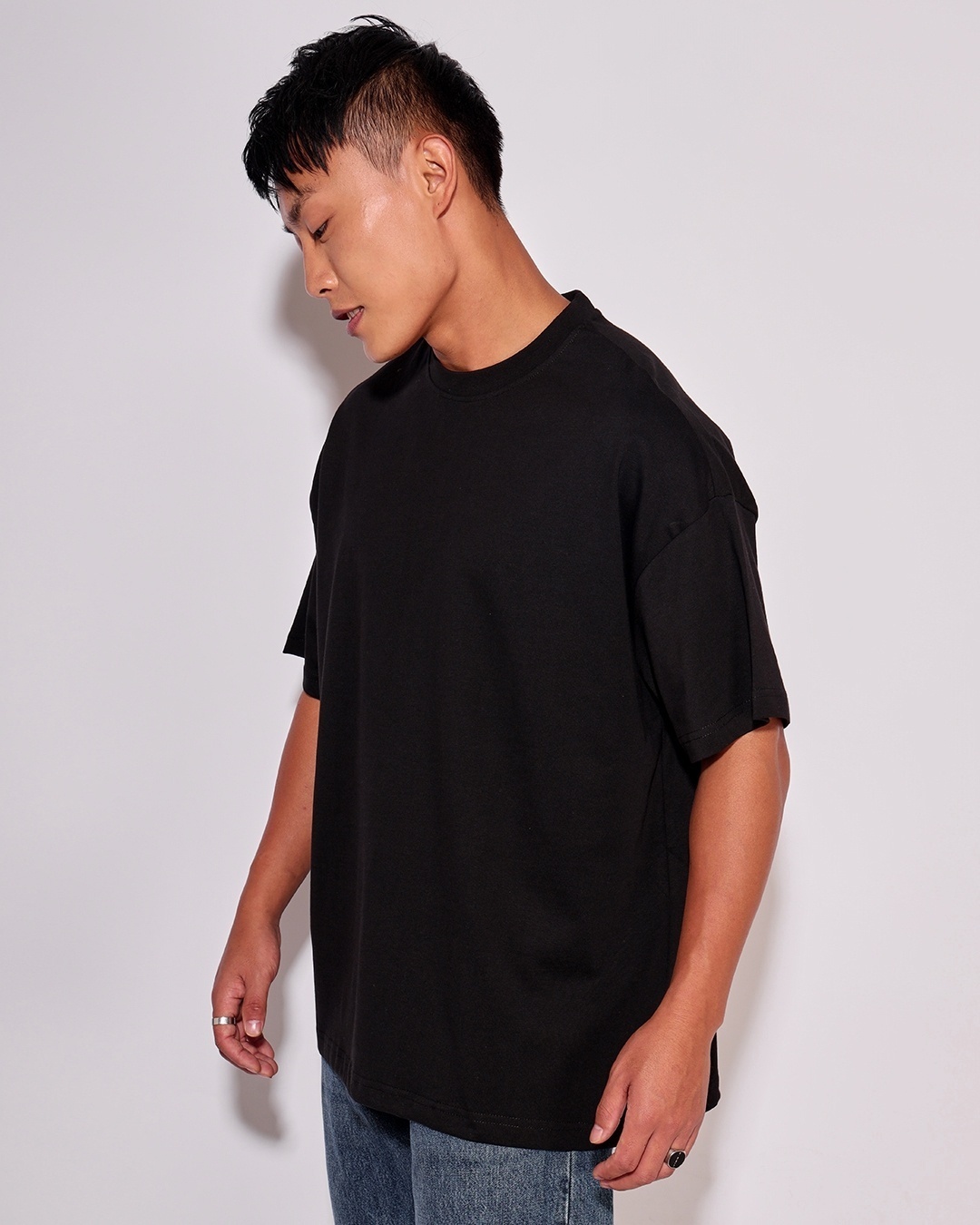 Shop Unisex Black T-shirt-Back