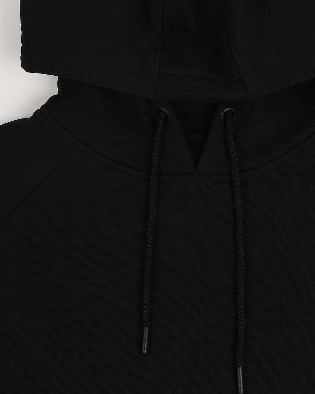 Shop Black Stylised Panel Hoodie Sweat Shirt