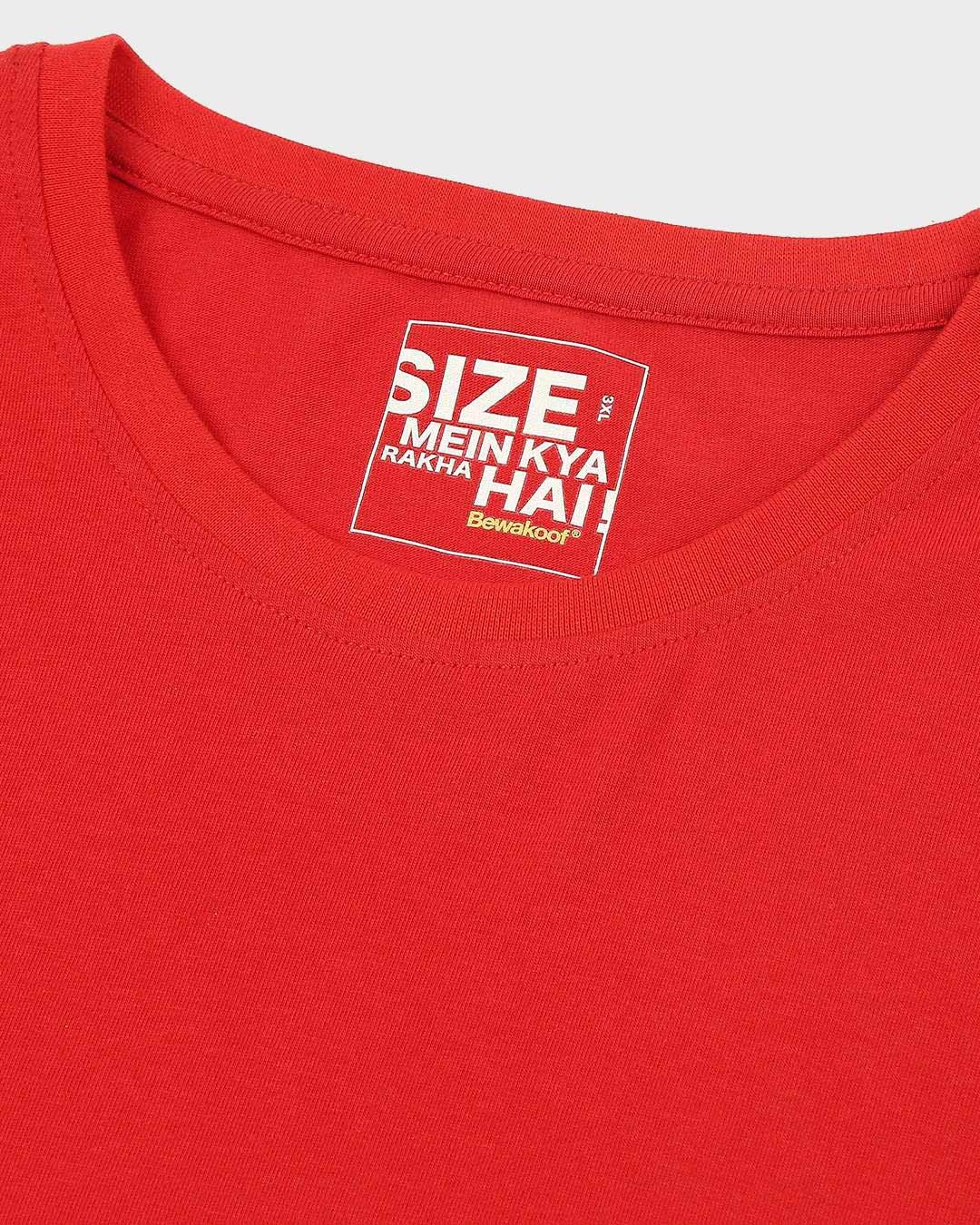Shop Bold Red Boyfriend Plus Size Boyfriend T-Shirt