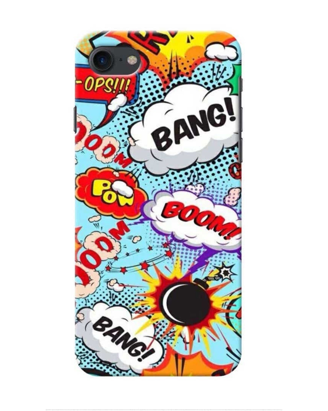 Shop Boom Bang Abstract Printed Designer Hard Cover For iPhone 7 (Impact Resistant, Matte Finish)-Front