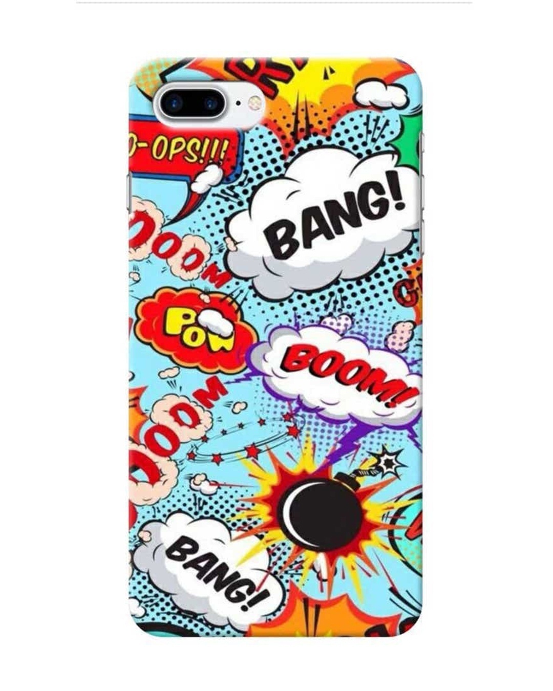 Shop Boom Bang Abstract Printed Designer Hard Cover For iPhone 8 Plus (Impact Resistant, Matte Finish)-Front