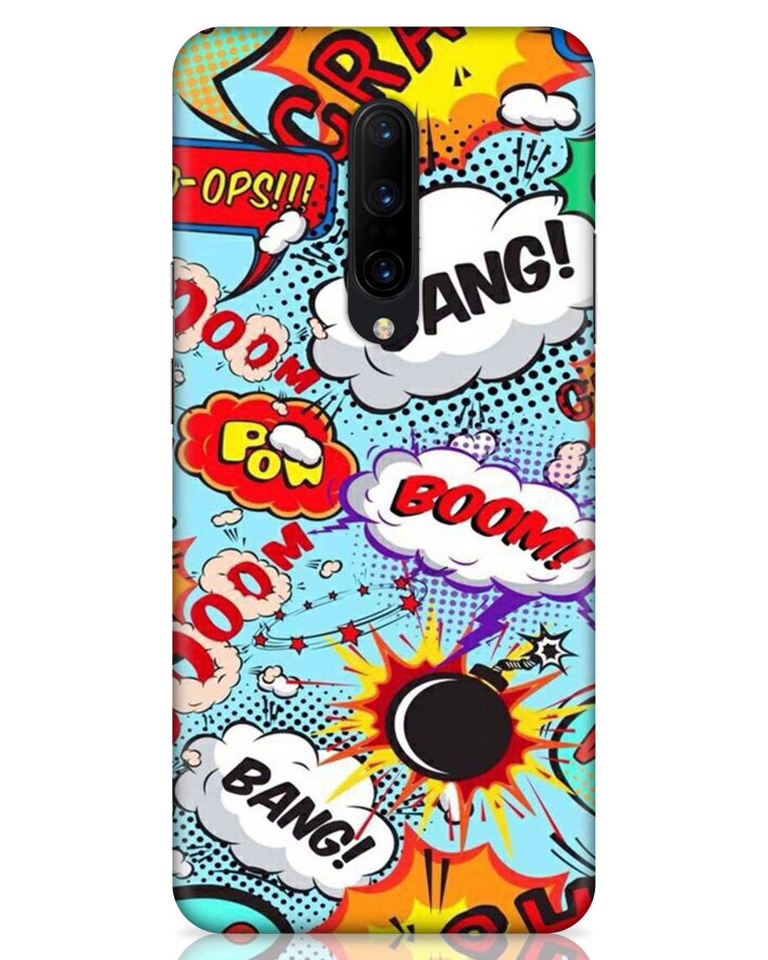 Shop Boom Bang Abstract Printed Designer Hard Cover For OnePlus 7 Pro (Impact Resistant, Matte Finish)-Front