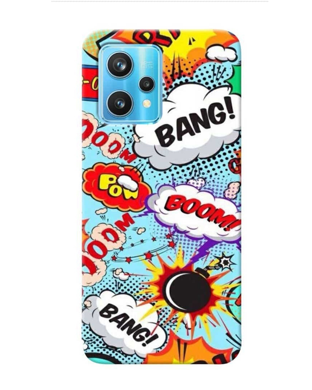 Shop Boom Bang Abstract Printed Designer Hard Cover For Realme 9 Pro (Impact Resistant, Matte Finish)-Front