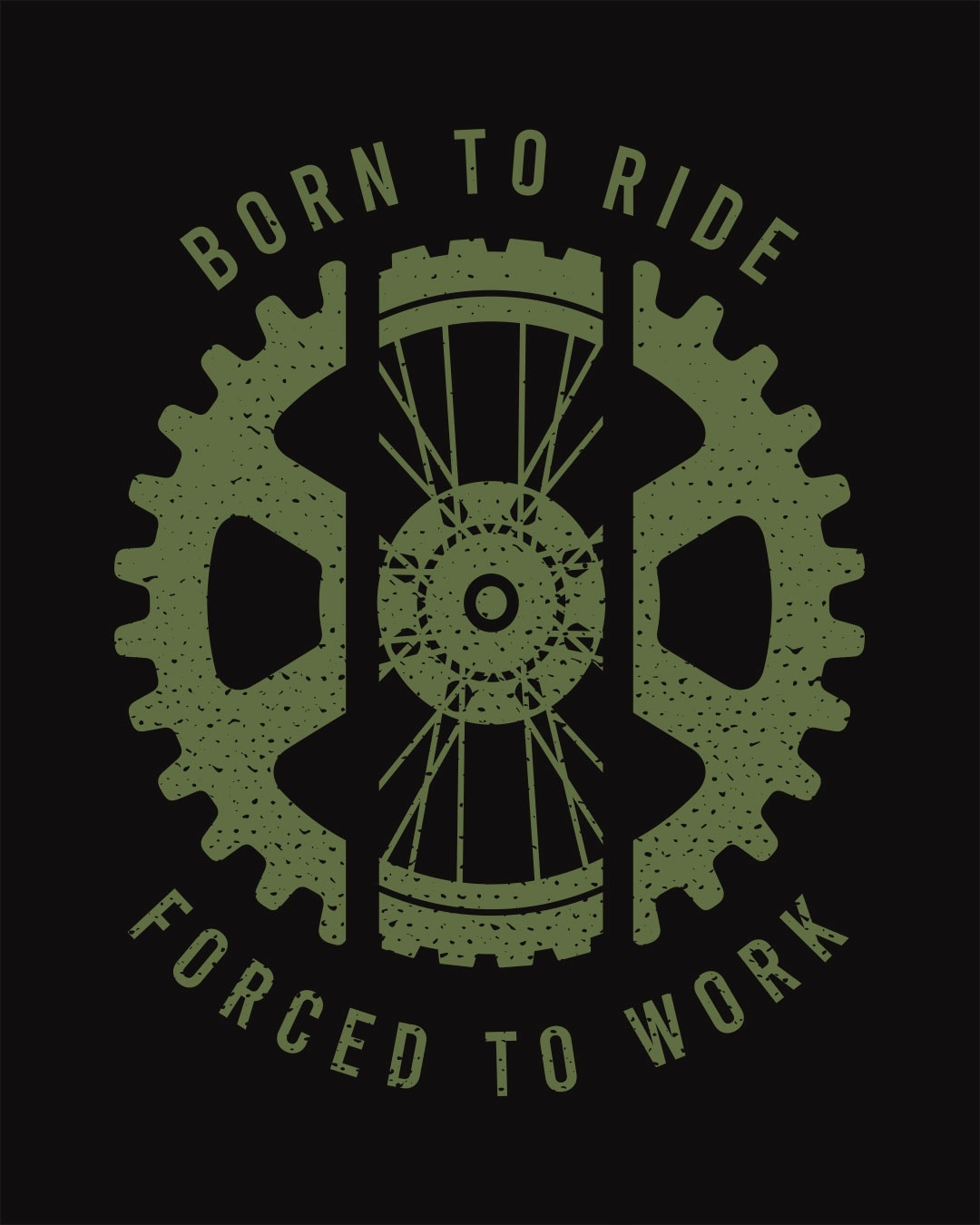 Shop Born To Ride Forced To Work Vest-Full