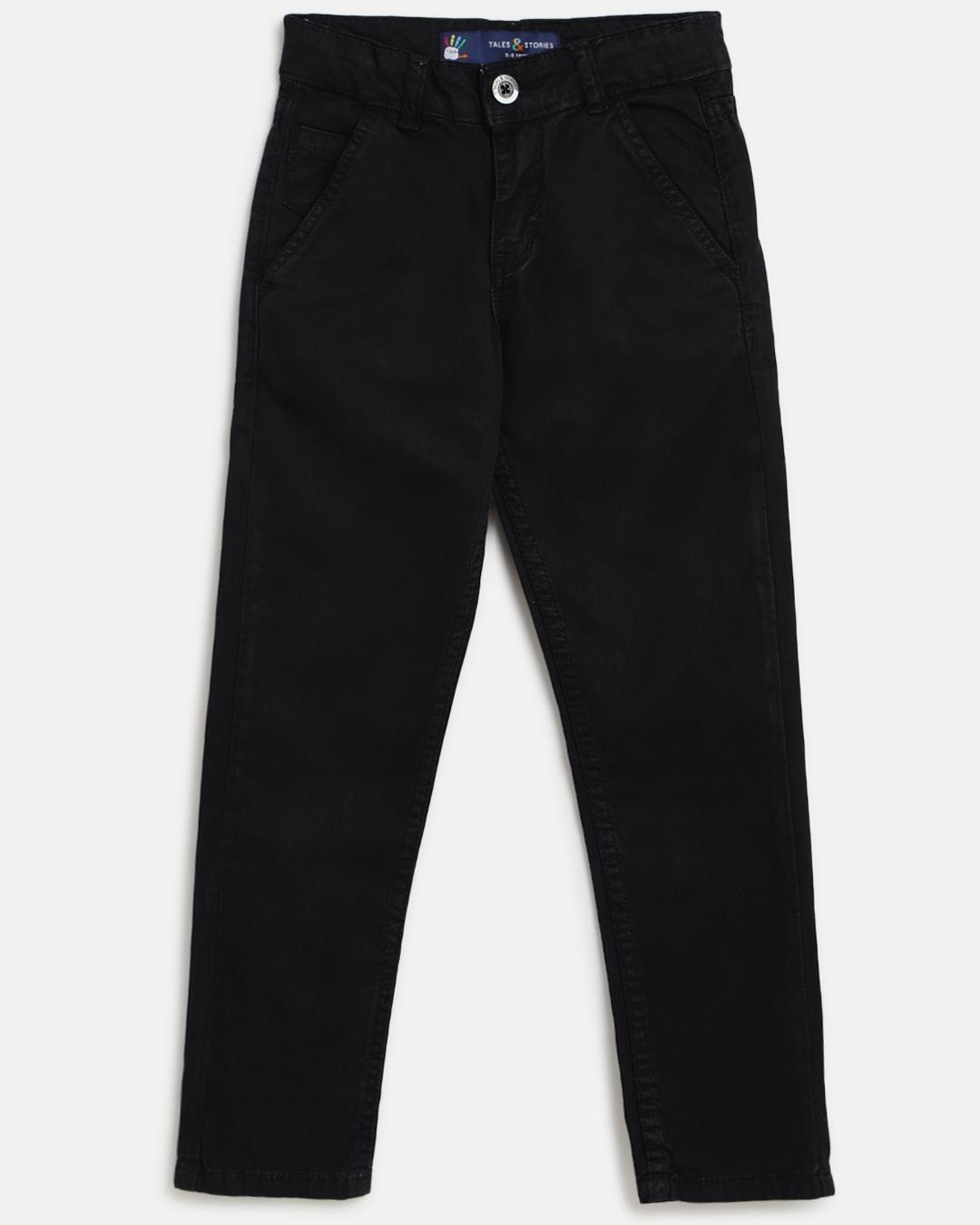 Buy Gap Twill Slim Fit Trouser-Black Online