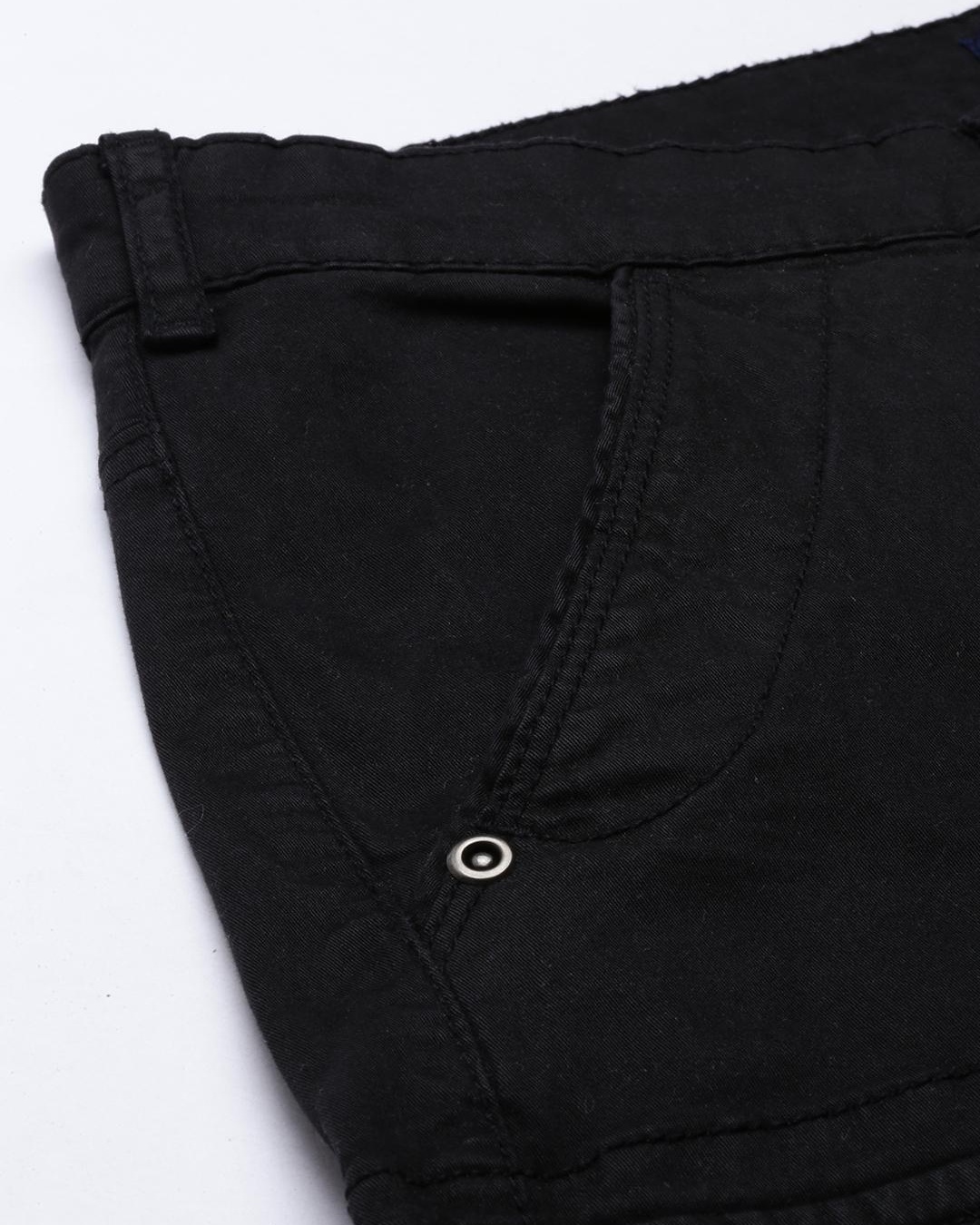 Shop Men's Black Slim Fit Trousers