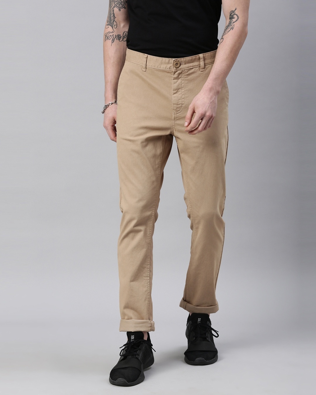 Shop Men's Organic Slim Fit Trouser-Front
