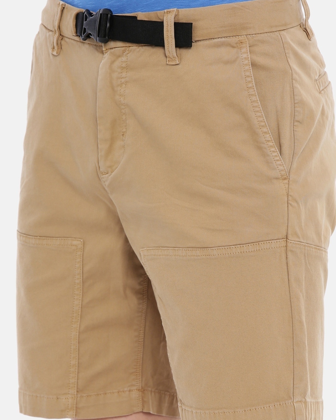 Shop Men Solid Casual Shorts-Full