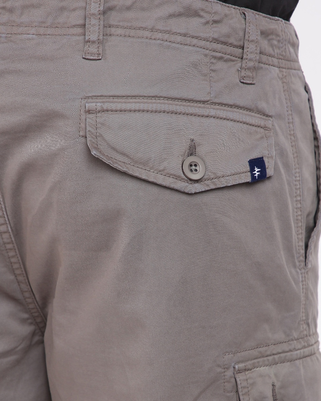Shop Washed Twill Loose Cargo Shorts With Multi Pockets