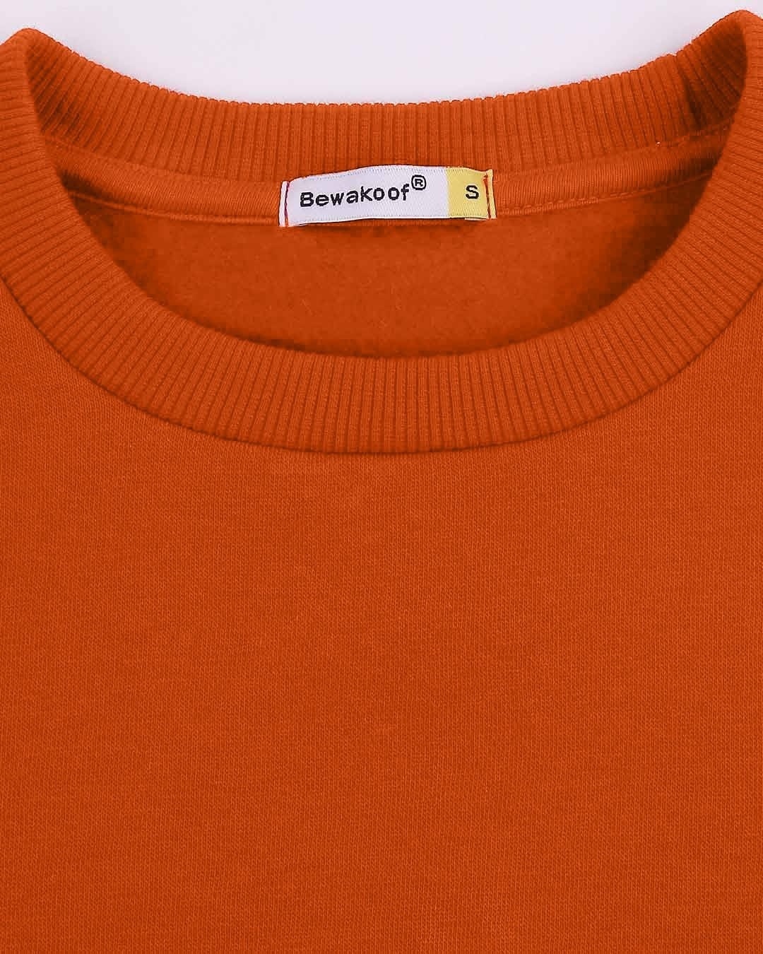 Shop Burnt Orange Fleece Sweatshirt