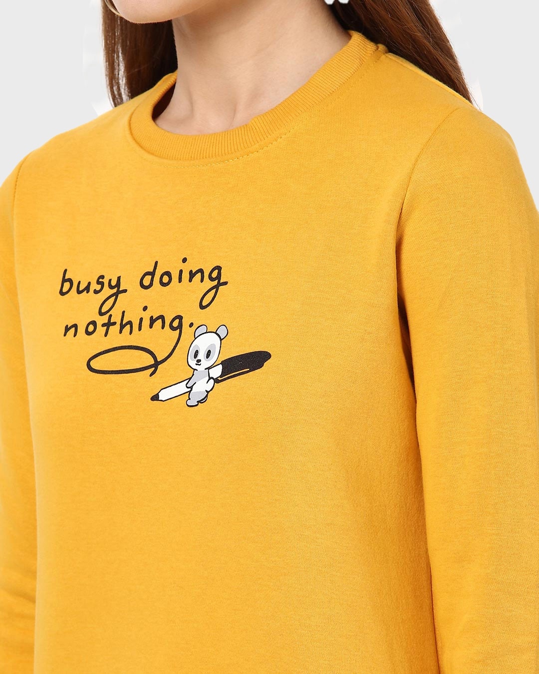 Shop Busy Doing Nothing Fleece Sweatshirt