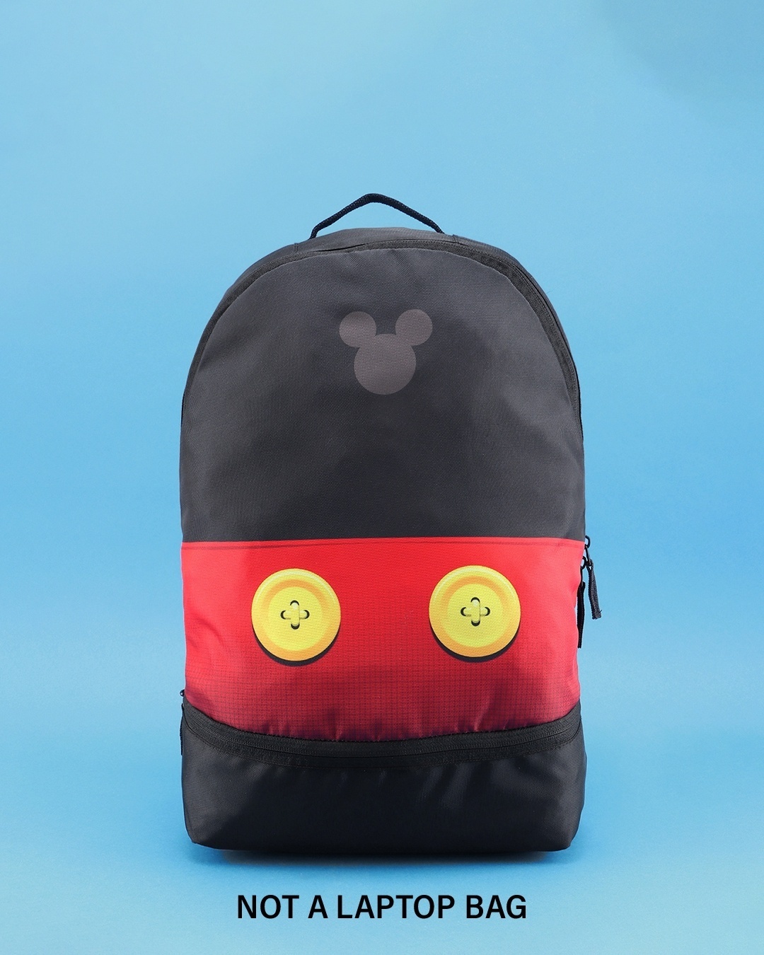 Shop Buttons Mickey Printed Small Backpack (DL)-Front