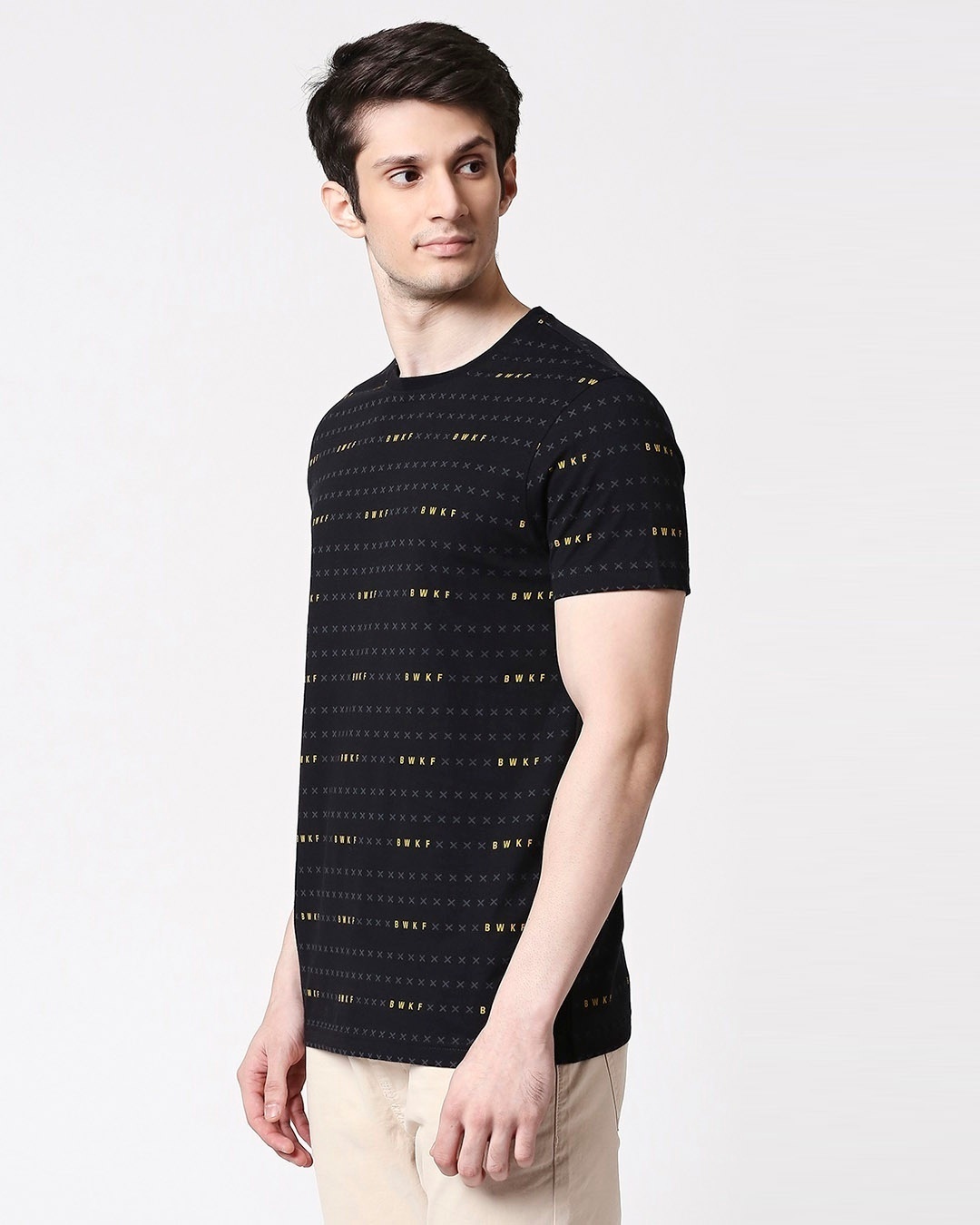 Shop BWKF Cross Half Sleeves AOP T-Shirt-Design