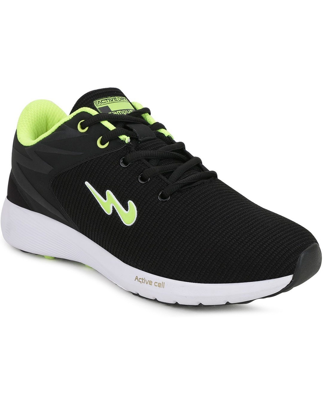 Buy Campus Men's Black Royce Pro Self Design Sports Shoes Online in