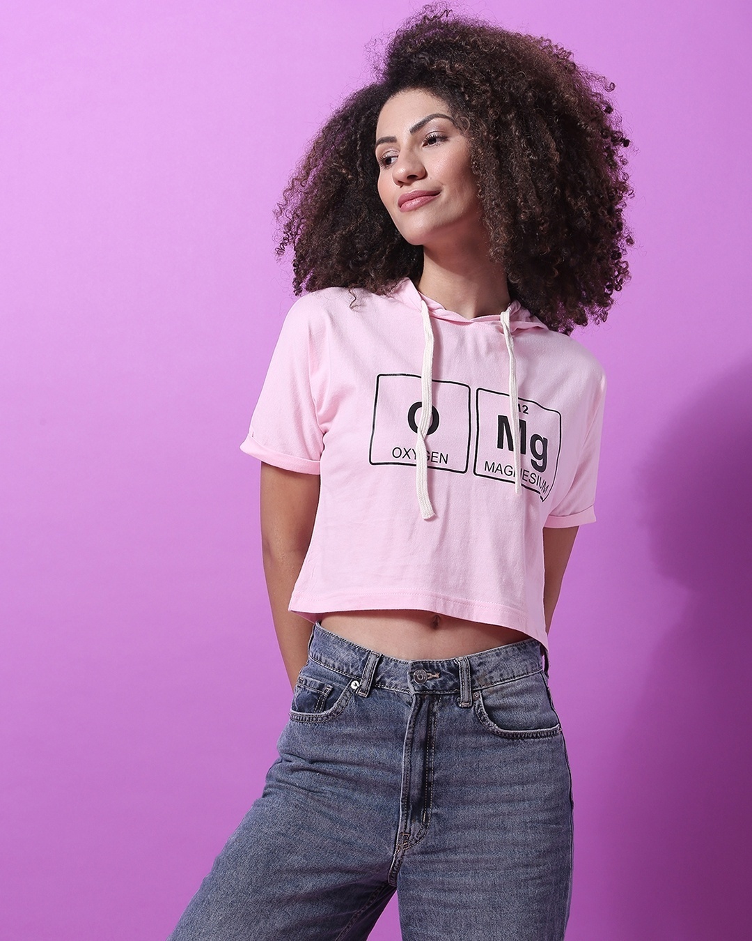 Shop Women's Pink Printed Regular Fit Top-Front