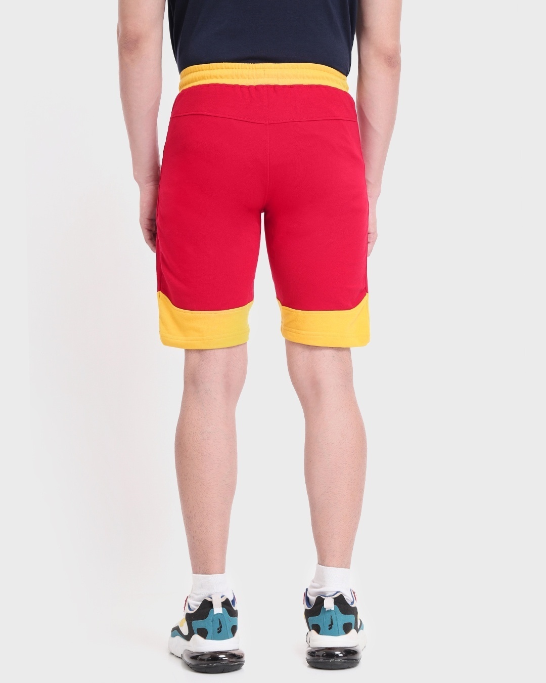 Shop Chili Pepper,Ceylon Yellow Plain Fashion Collabs Zipper Shorts-Design