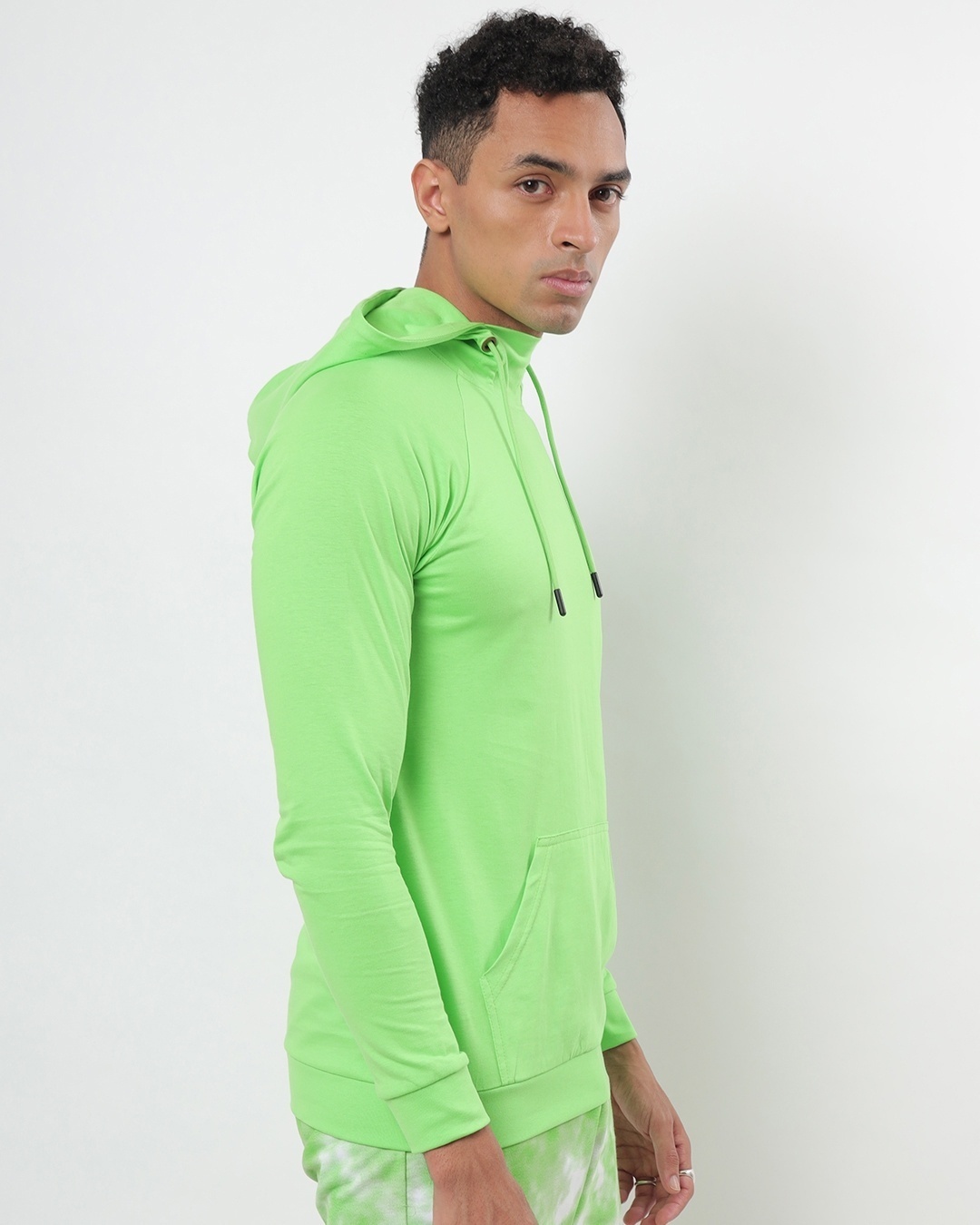 Shop Chilled Out Green Full Sleeve Hoodie T-shirt-Back