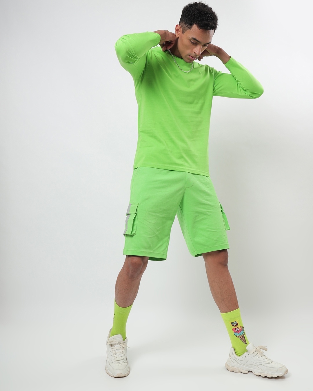 Shop Chilled Out Green Full Sleeve T-shirt-Full