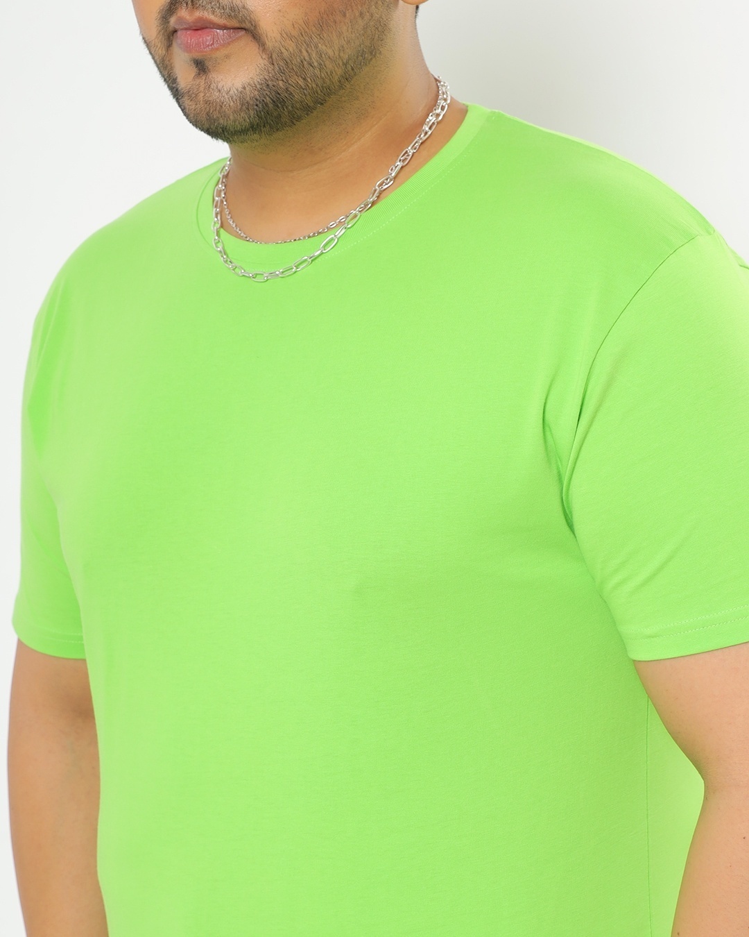 Shop Chilled Out Green Plus Size Half Sleeve T-shirt