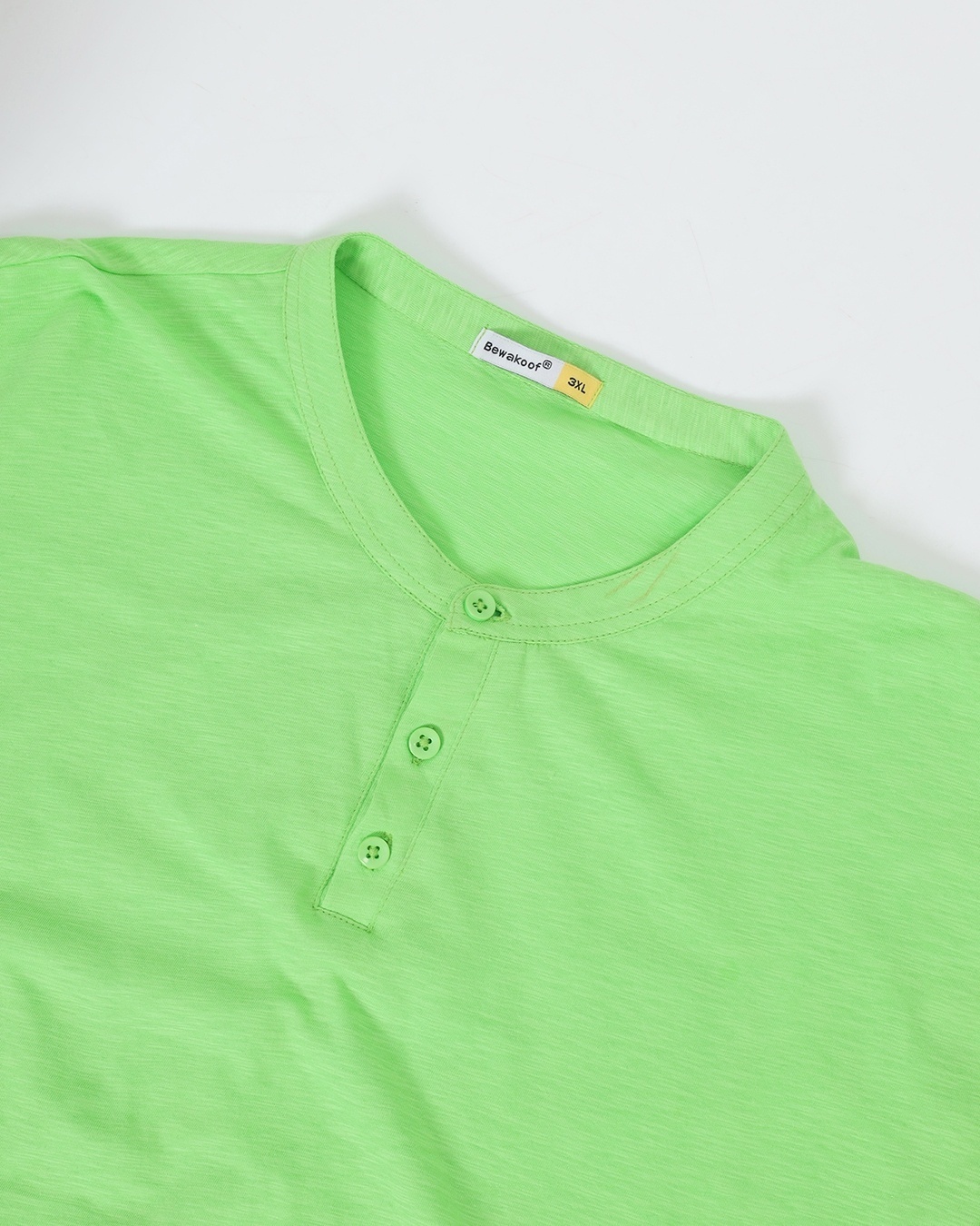 Shop Chilled Out Green Plus Size Henley T-shirt