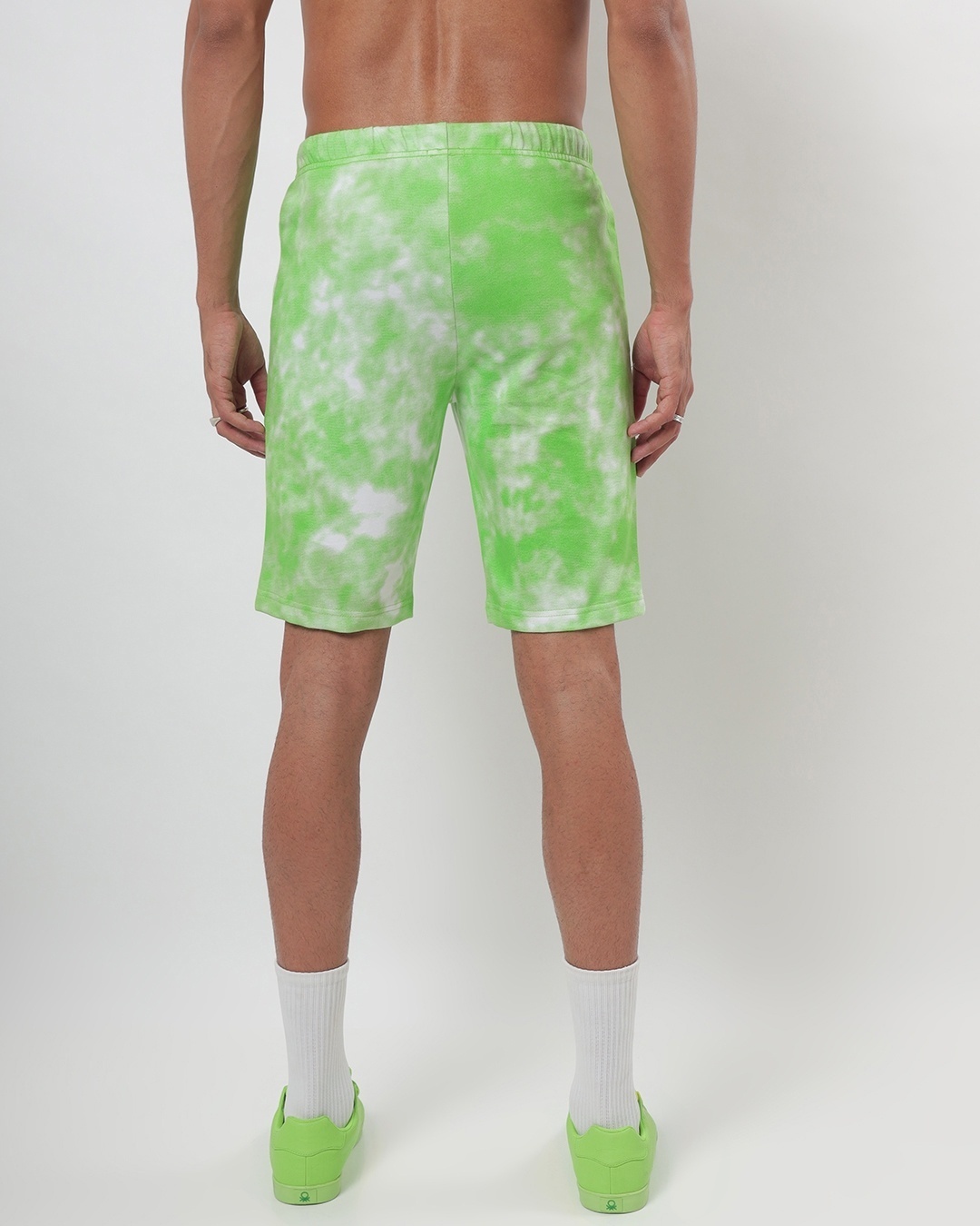 Shop Chilled Out Green Tie & Dye Shorts-Design