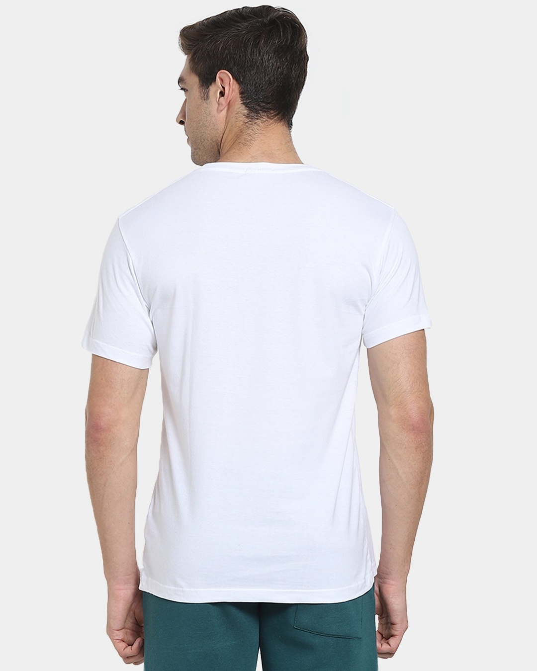 Shop Cholay Half Sleeve T-Shirt White-Full