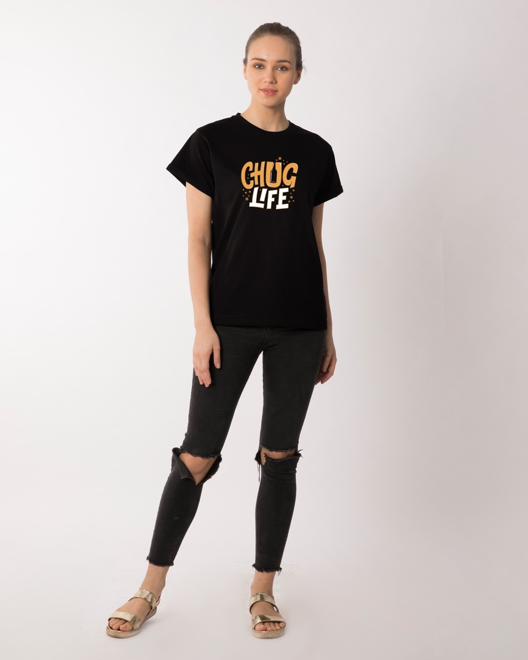 Shop Chug Life Boyfriend T-Shirt-Full