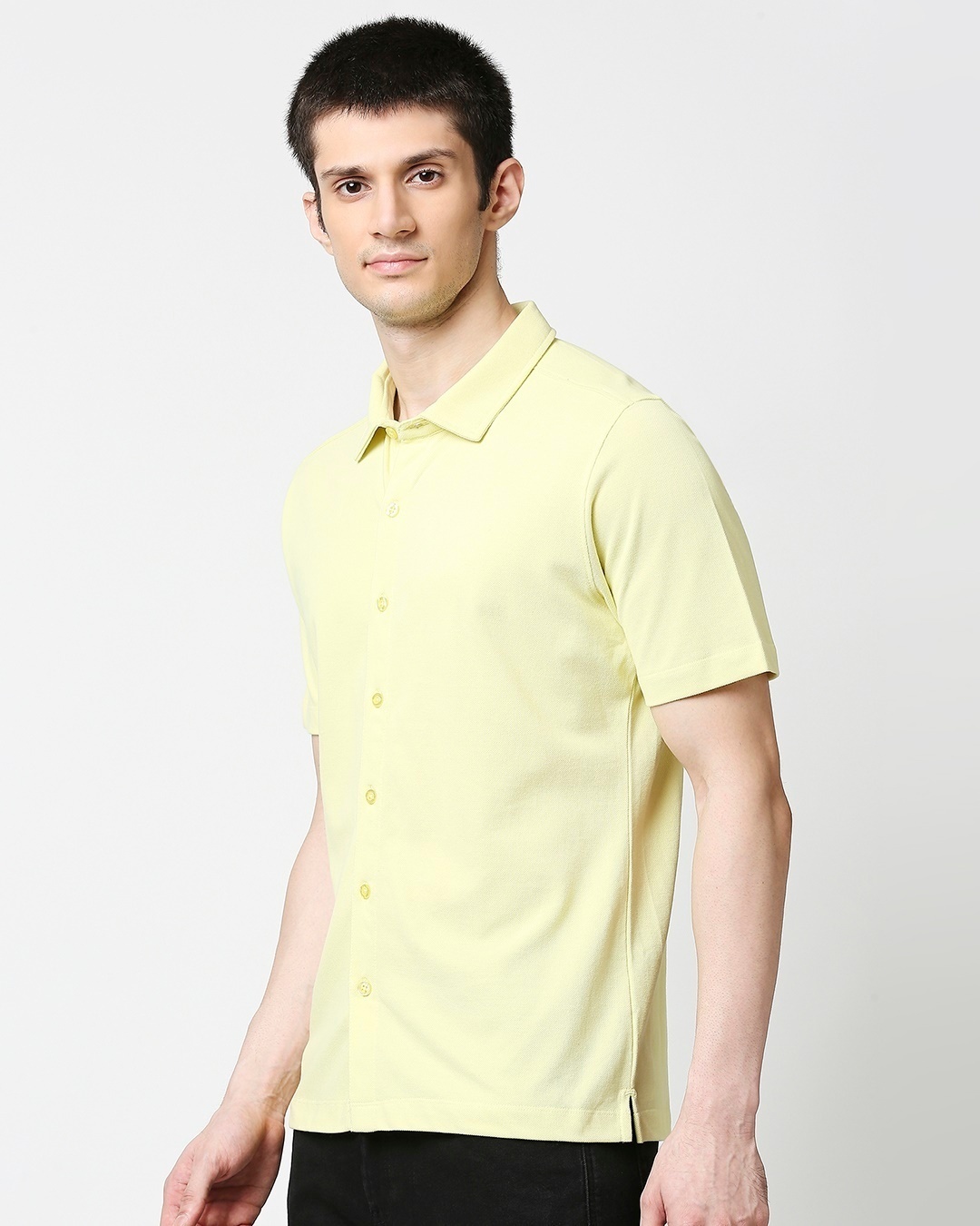 Shop Citron Solid Half Sleeve Shirt-Design